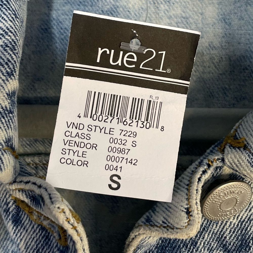 Other Highway Jeans Rue 21 Bleach Washed Button Front Denim Jacket Size S / US 4 / IT 40 - 4 Thumbnail