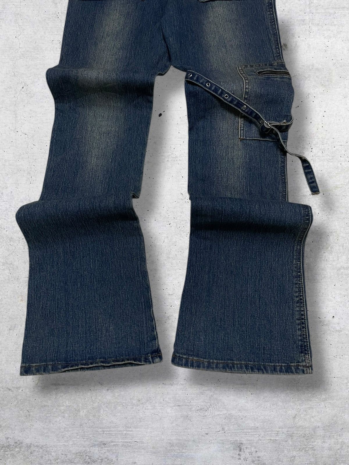 Japanese Brand VINTAGE HAPHAZARD JAPAN DESIGNER 90S BONDAGE PUNK FLARED OG Size US 26 / EU 42 - 10 Thumbnail