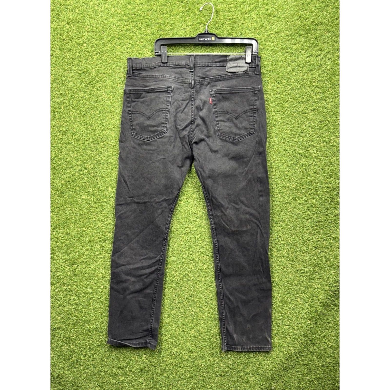 Levi's Levi's Levi's 502 Jeans Mens 36x32 Black Slim Tapered Denim Stretch 5-Pocket Regular 36 Black Mens Jeans Size US 36 / EU 52 - 2 Thumbnail