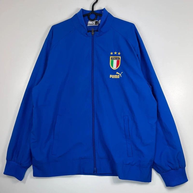Puma Vintage Puma Italy Football Jacket Track Top National Sz L Size US L / EU 52-54 / 3 - 1 Thumbnail