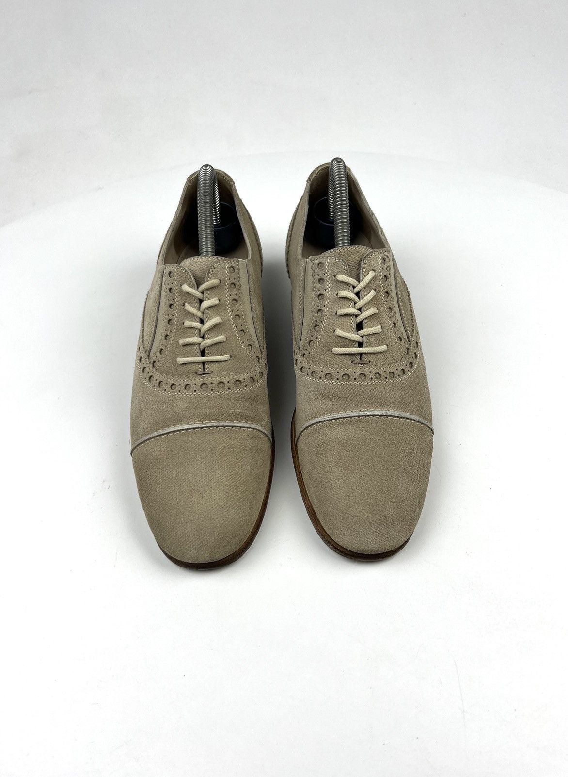Gucci GUCCI Oxford Suede Shoes Beige Wmn’s Made in Italy Size US 6 / IT 36 - 3 Thumbnail