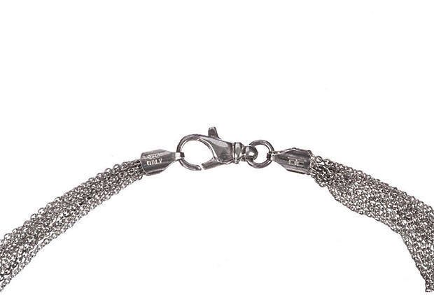 Designer Large Jump Ring Pendant Sterling Silver Necklace Size ONE SIZE - 5 Thumbnail