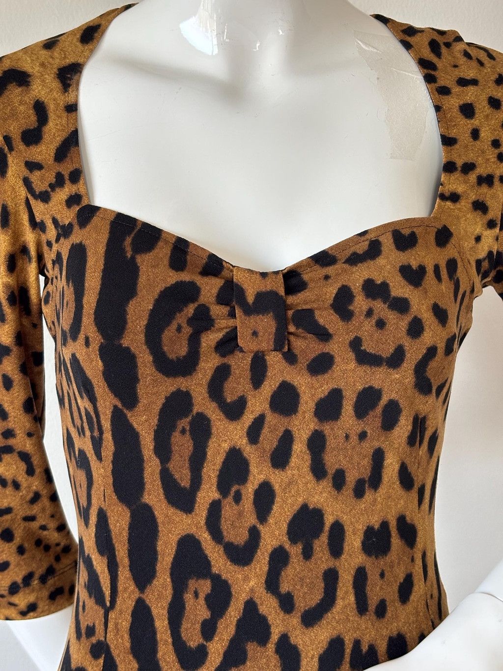 Roberto Cavalli Class Roberto Cavalli Leopard Print Dress Bodycon Size S / US 4 / IT 40 - 4 Thumbnail
