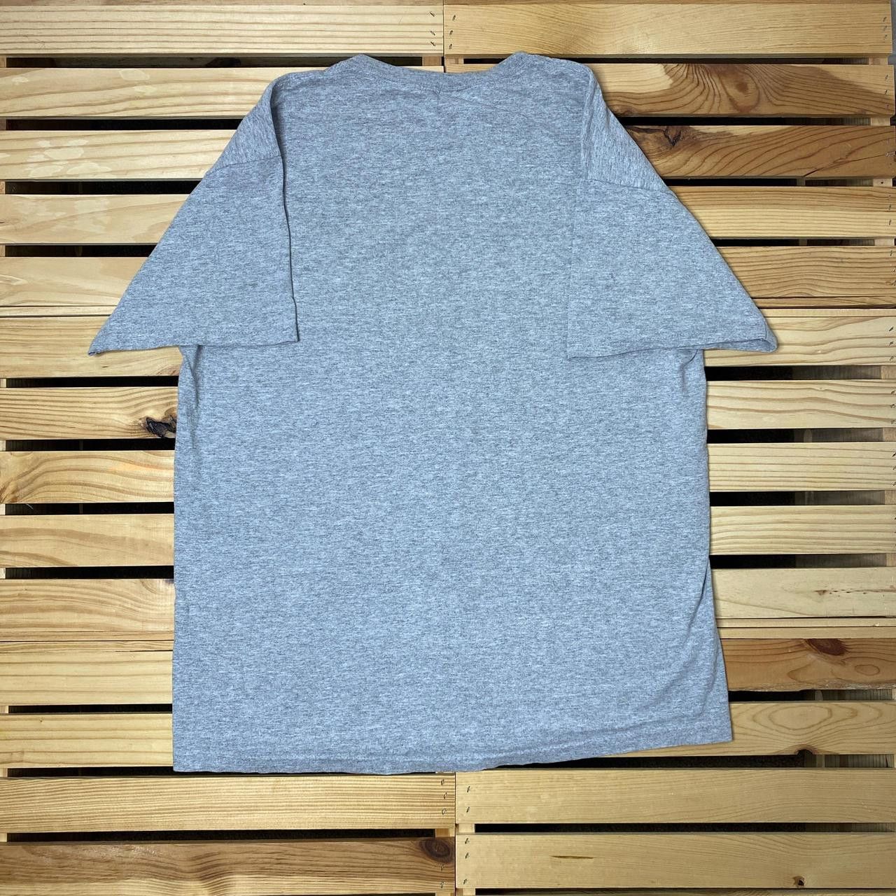 Fruit Of The Loom Vintage "Property of Jesus..." Gray Jesus Gym Tee Size Large Size US L / EU 52-54 / 3 - 2 Thumbnail