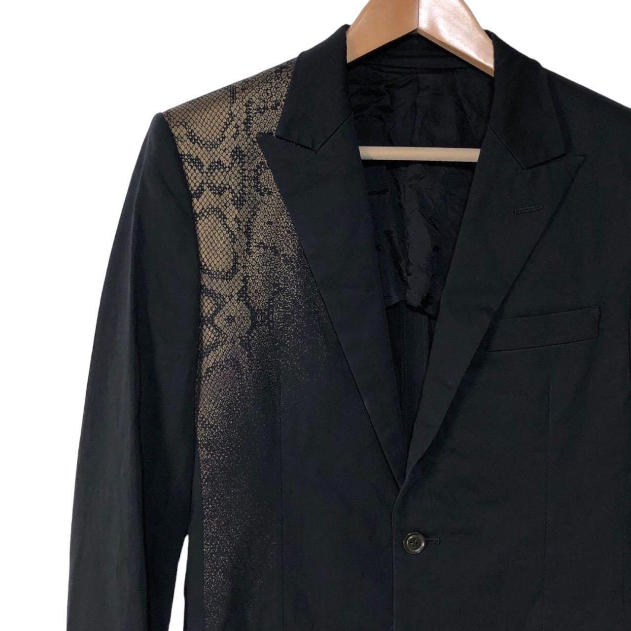 Japanese Brand Snakeskin mix blazer Size US M / EU 48-50 / 2 - 2 Thumbnail