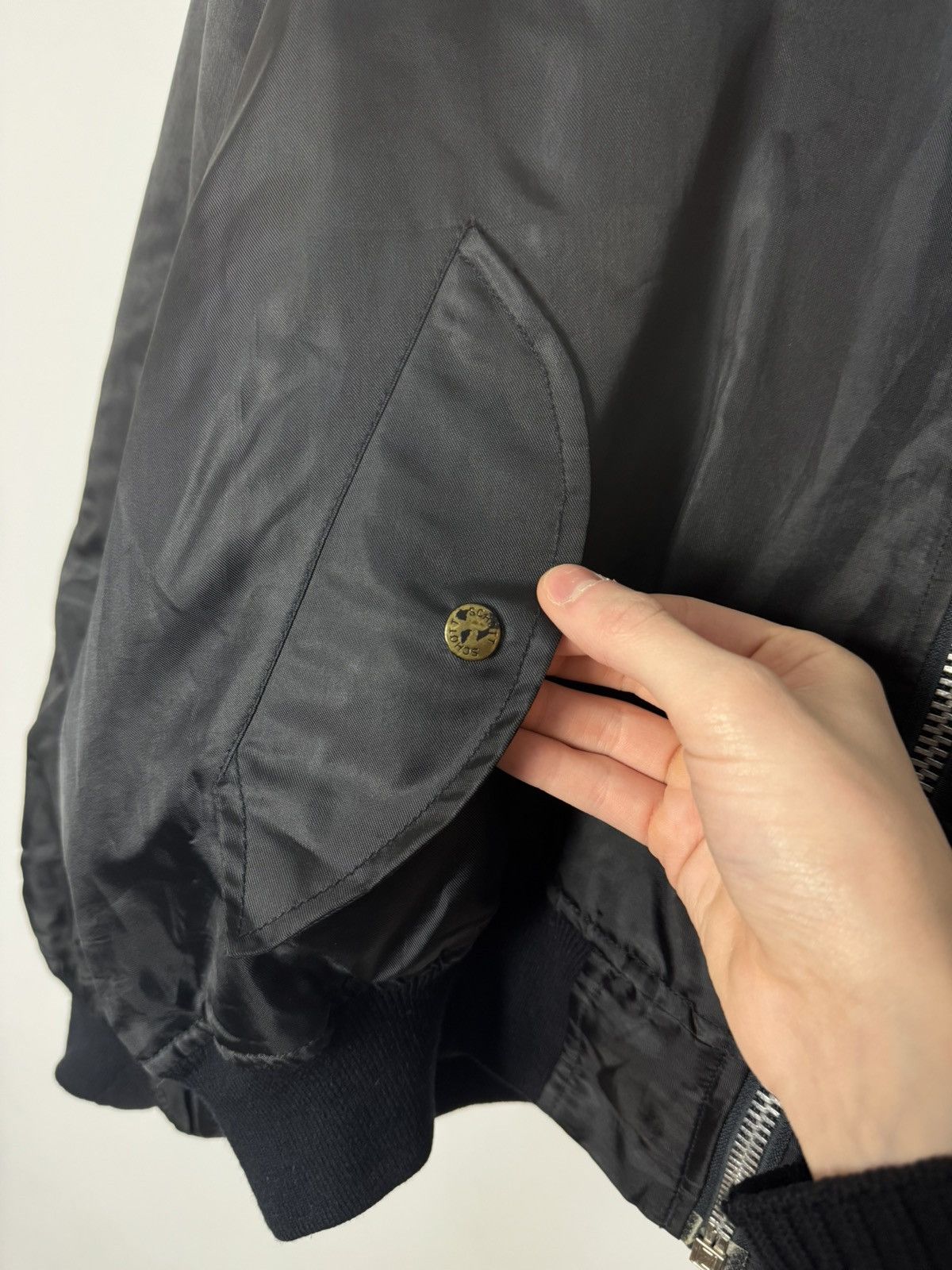 Schott 90s Vintage Schott MA-1 Bomber Jacket oversized Avant-Garde Size US L / EU 52-54 / 3 - 4 Thumbnail