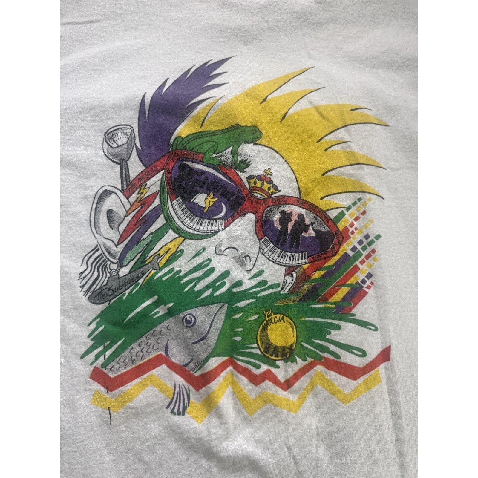 Fruit Of The Loom Vintage 1993 Tipitina’s New Orleans Jazz Festival L Rare Size US L / EU 52-54 / 3 - 10 Thumbnail