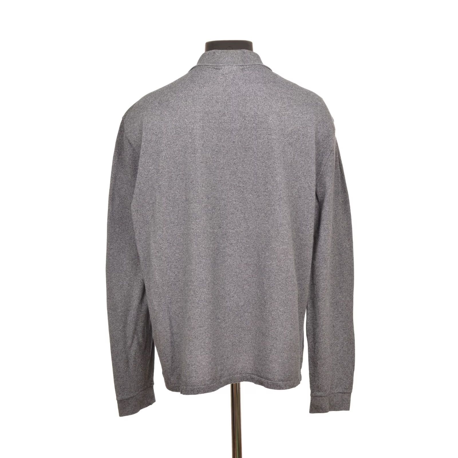 Lacoste DDP Lacoste L1313 Classic Fit Long Sleeve Polo Shirt XXL Gray/Blue Mens Shirt Regular Size 2XL Size US XXL / EU 58 / 5 - 4 Thumbnail