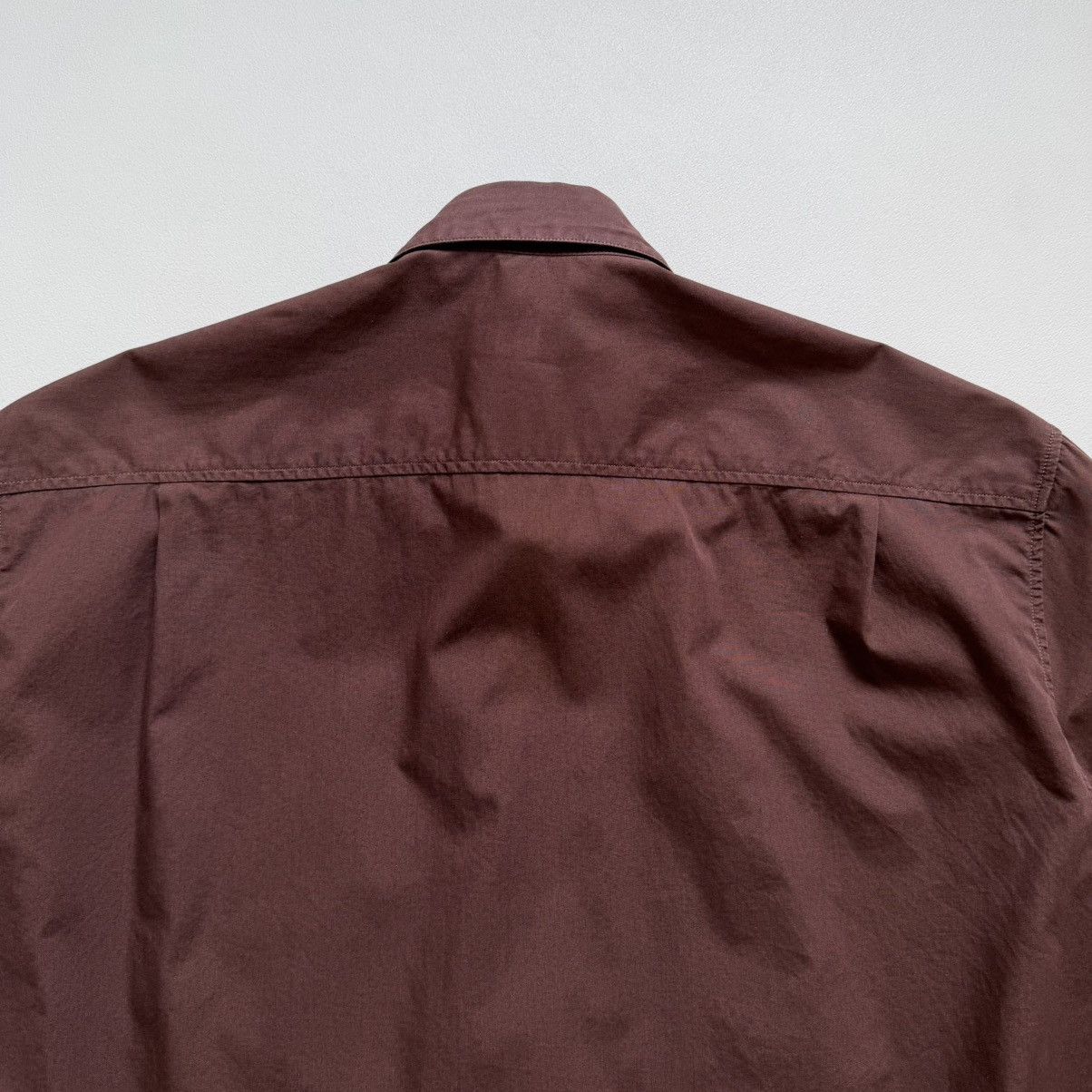 Dries Van Noten 1990s Chocolate Brown Cotton Shirt Size US M / EU 48-50 / 2 - 11 Thumbnail