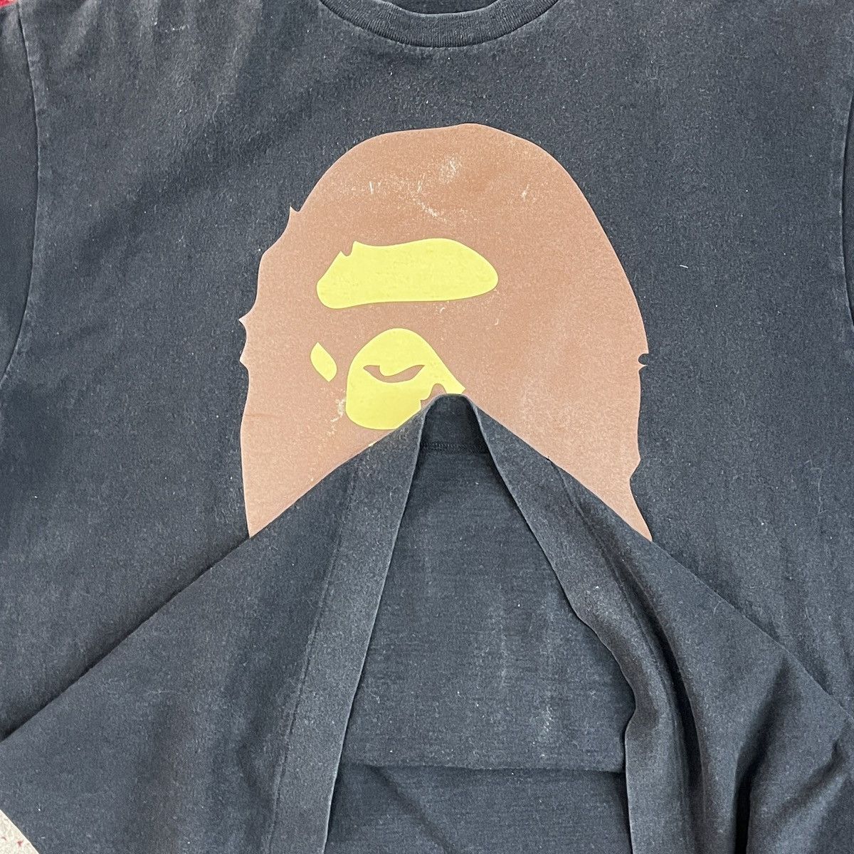 Bape Vintage BAPE Nigo Big Mirror Logo TShirt Japan Size US XL / EU 56 / 4 - 14 Thumbnail