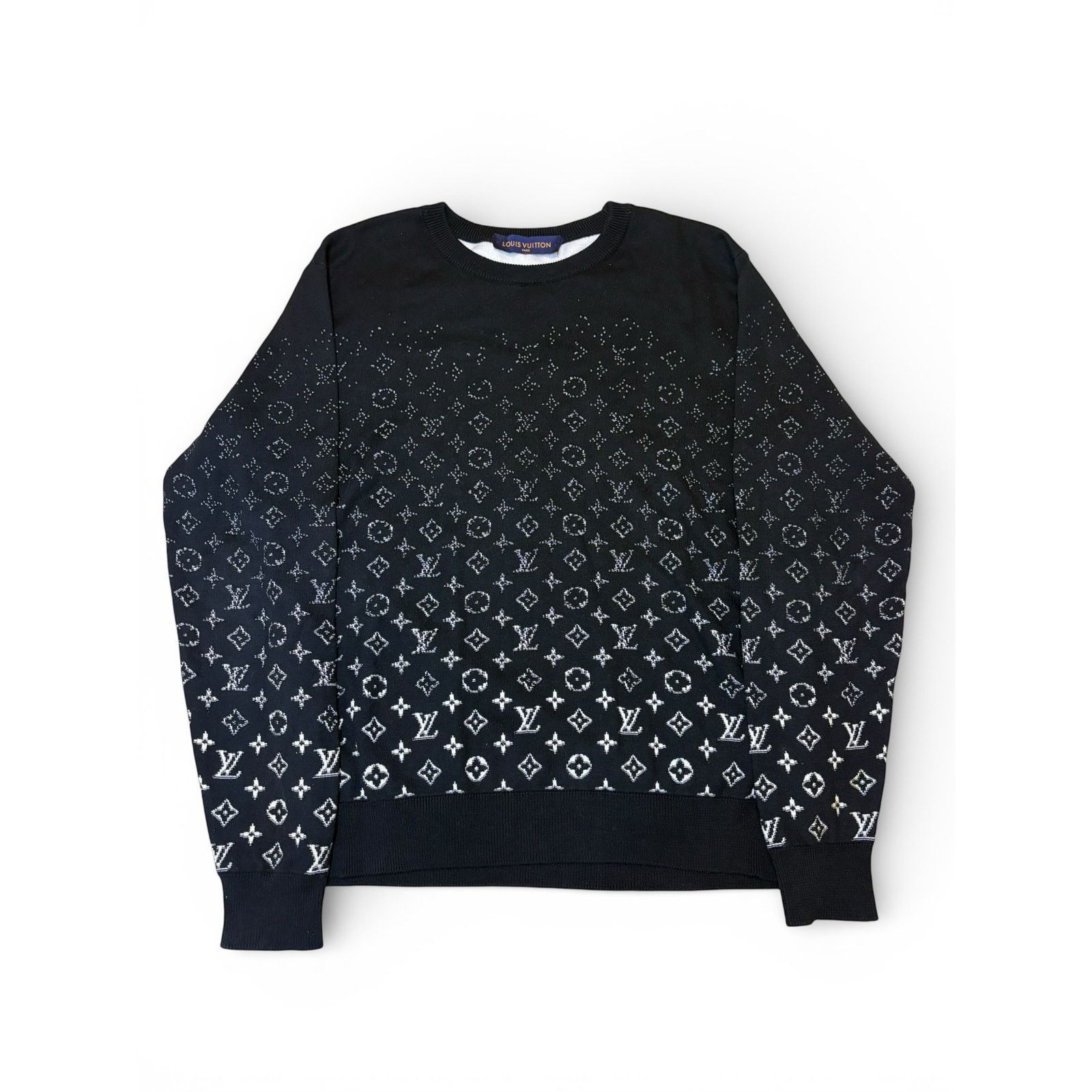 Louis Vuitton Louis Vuitton LVSE Monogram Degrade Crewneck Black/White | L Size US L / EU 52-54 / 3 - 1 Thumbnail