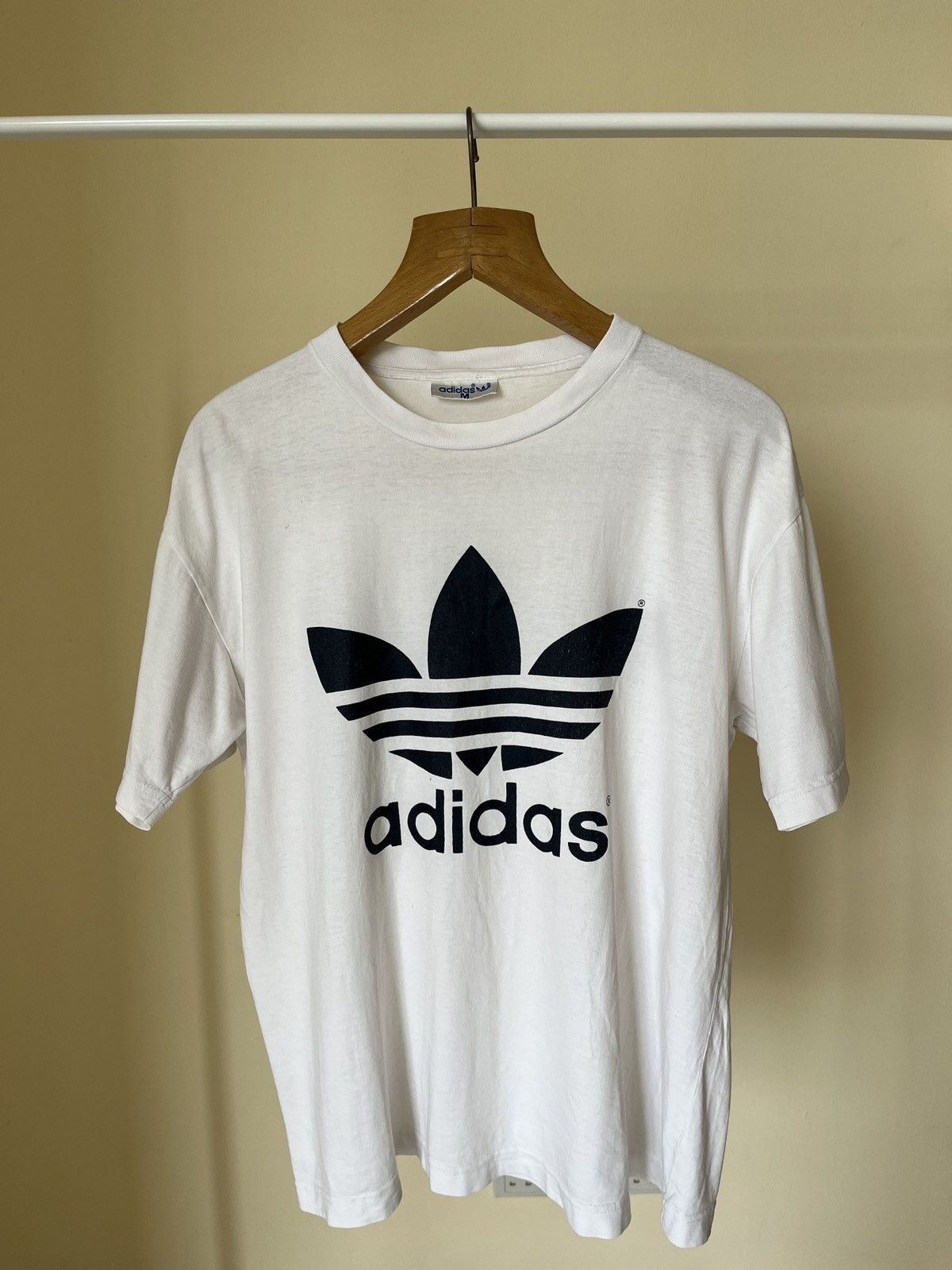 Adidas Vintage Adidas Trefoil Mirror Print Size US M / EU 48-50 / 2 - 1 Thumbnail