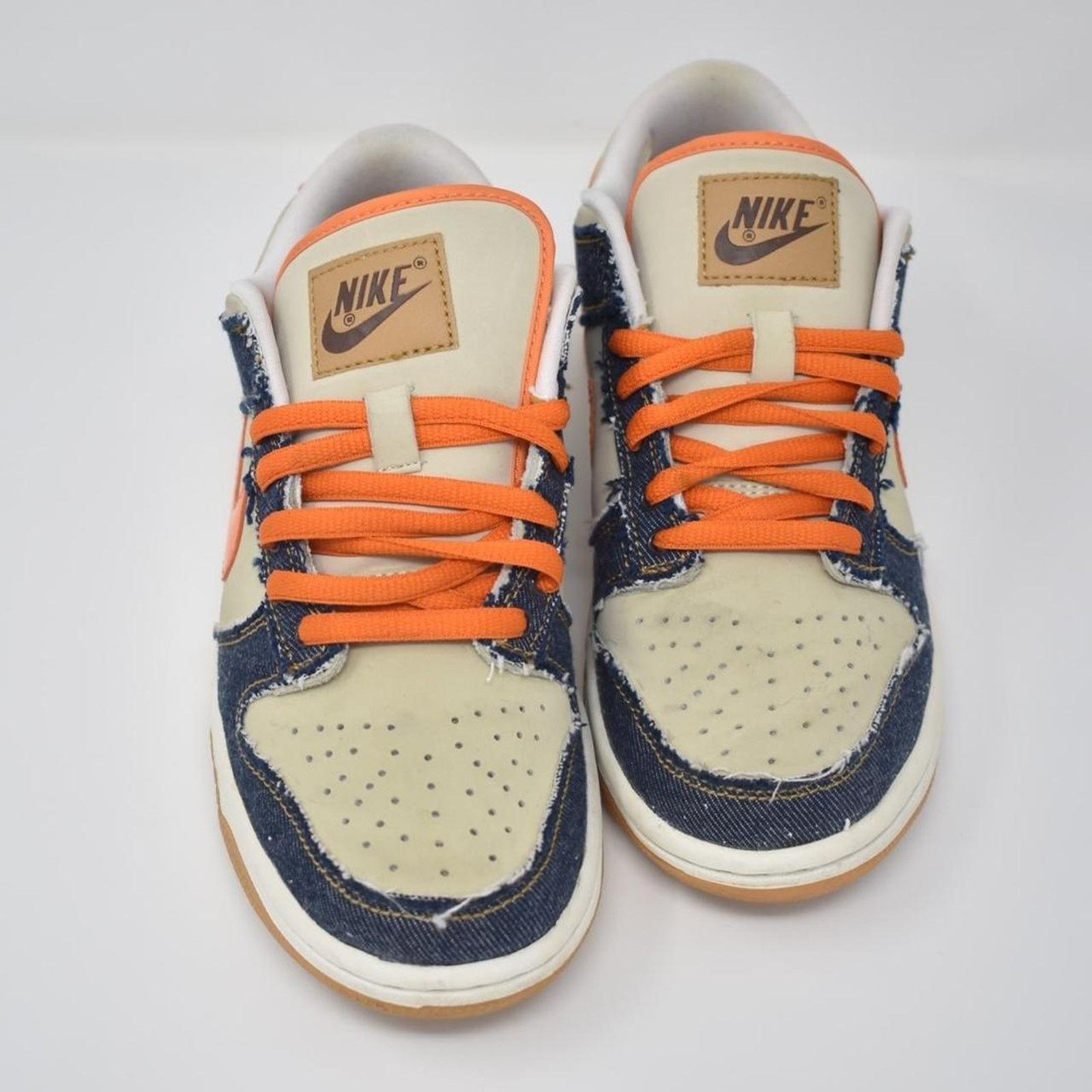 Nike 2007 Nike Dunk Low “Orange Denim” Size US 5.5 / IT 35.5 - 3 Thumbnail