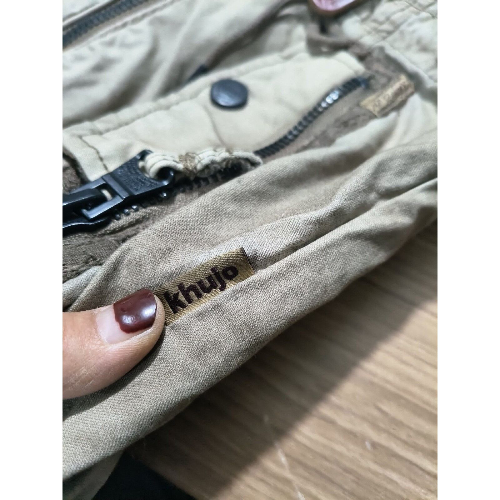 If Six Was Nine × Japanese Brand × Vintage Vintage Japanese Brand Khujo Women’s Zip Up Jacket Brown Tan Size M / US 6-8 / IT 42-44 - 4 Thumbnail