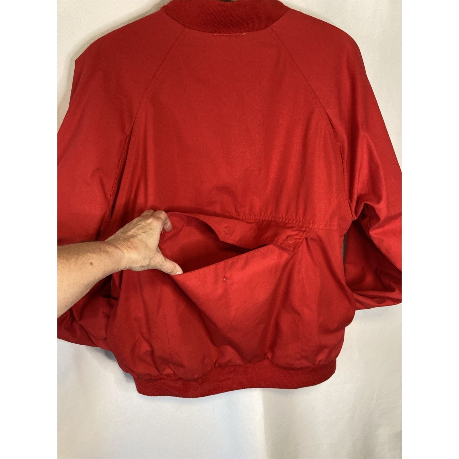 Izod VTG Izod Club Jacket Mens M Red Zip Golf Lined Bomber 80s Size US M / EU 48-50 / 2 - 7 Thumbnail