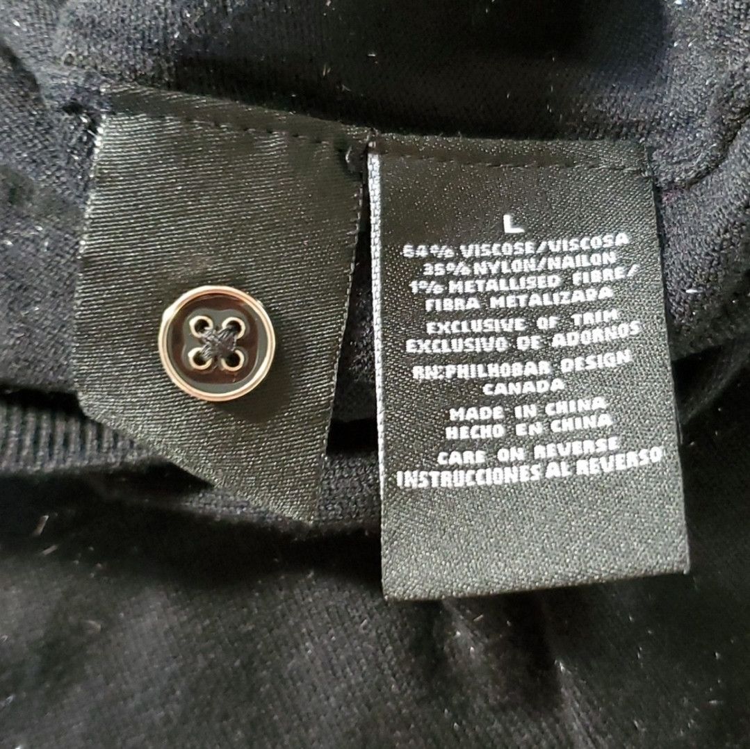 Nicole Miller Nicole Miller Size L Cardigan Sweater Metallic Glitter Black Size L / US 10 / IT 46 - 10 Thumbnail