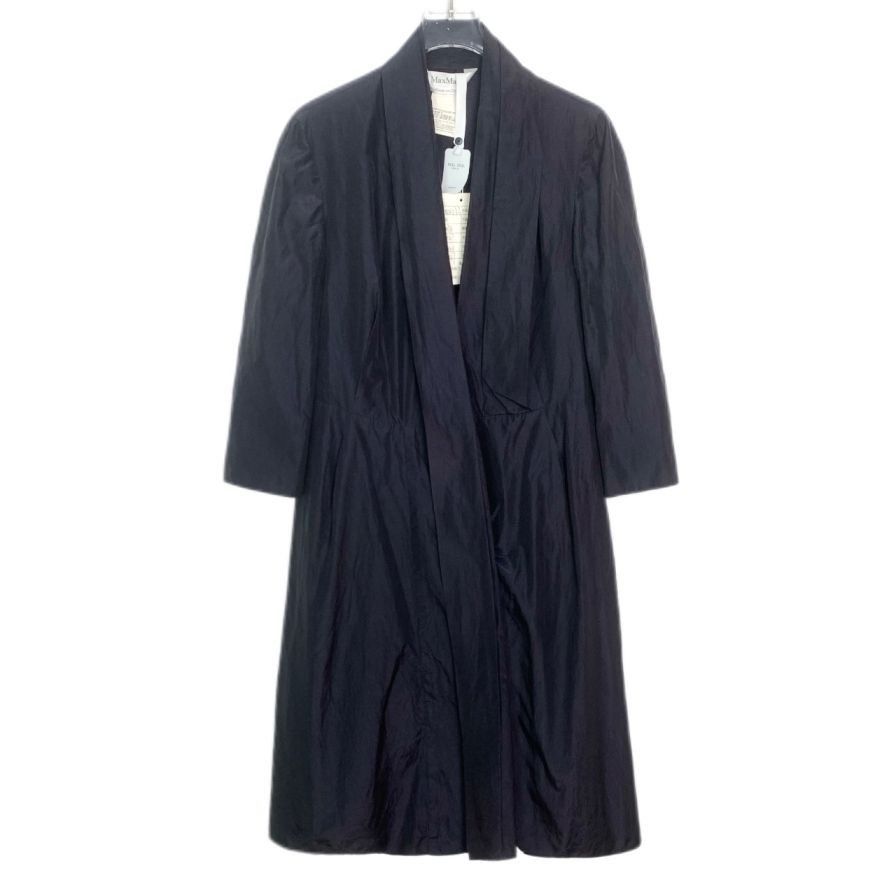 Max Mara Maxmara Made In Italy Navy Blue Lapel Waist Trench Coat Size Size S / US 4 / IT 40 - 1 Thumbnail