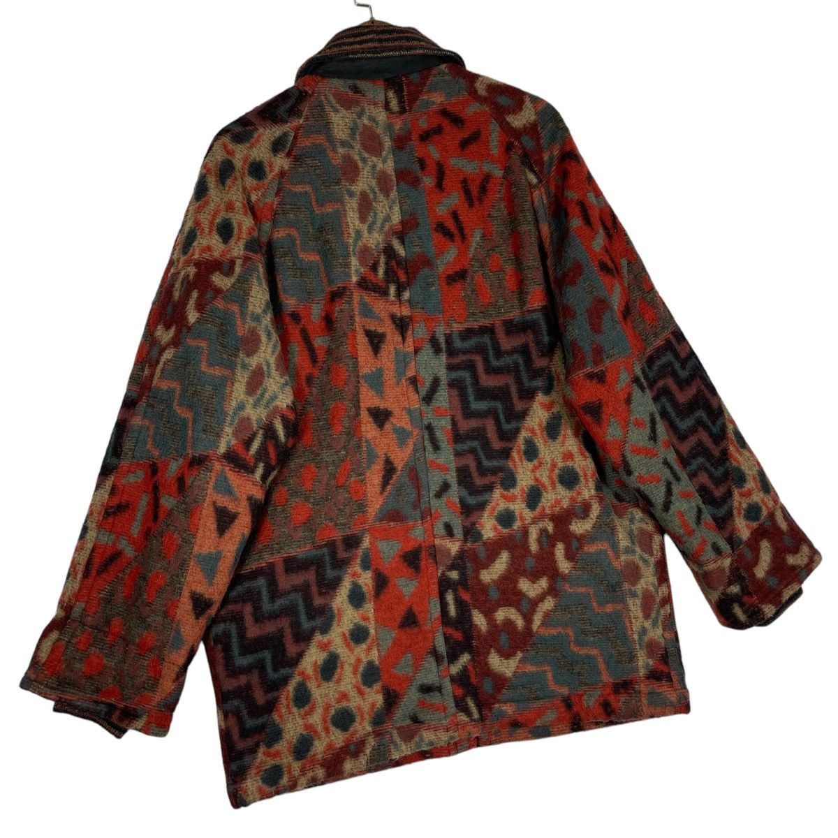 Missoni Vintage Missoni Sport Geometric Abstract Wool Blend Jacket Size M / US 6-8 / IT 42-44 - 7 Thumbnail