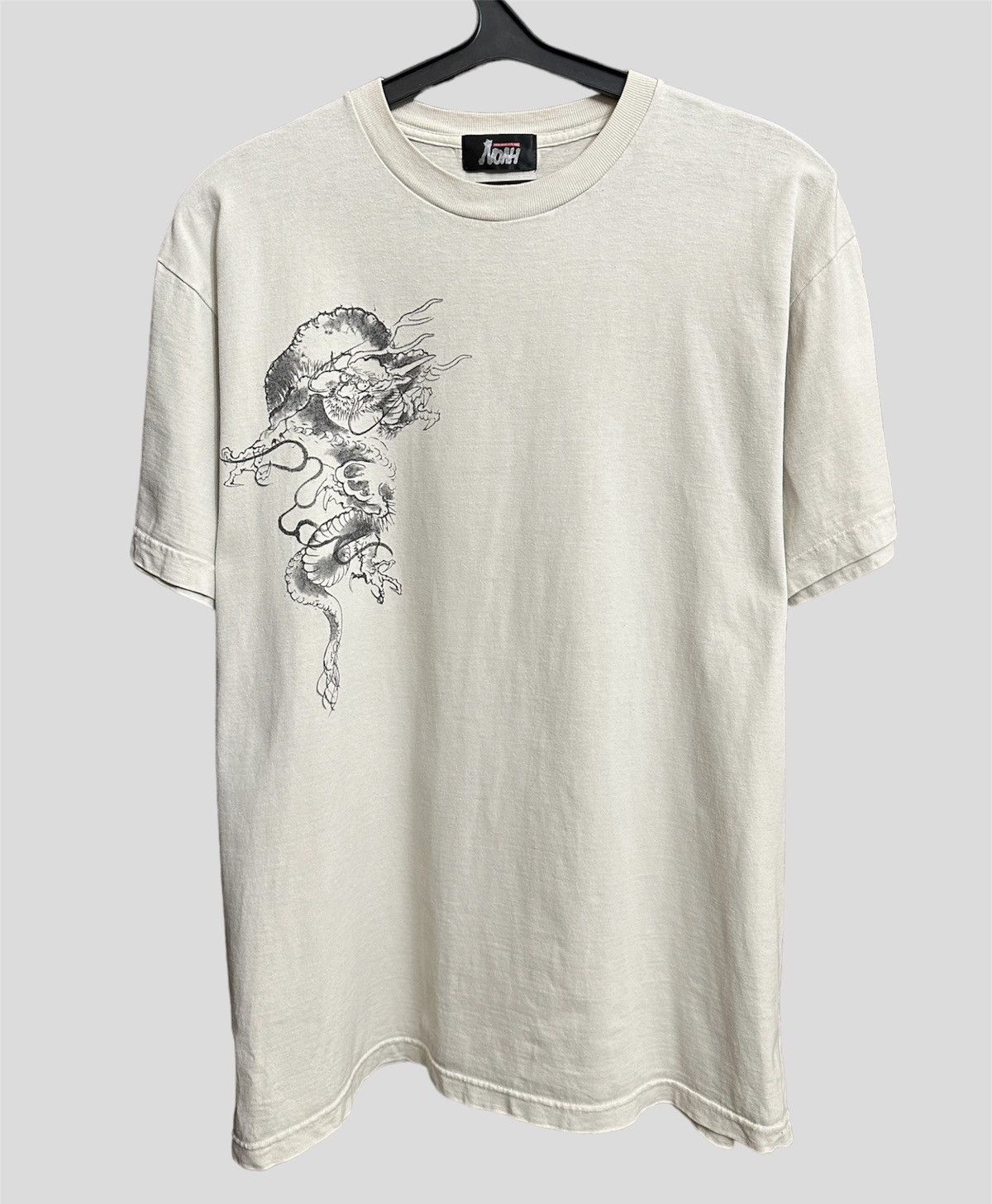 image of Noah Pro-Wrestling Dragon Vintage White T-Shirts Mens Size M