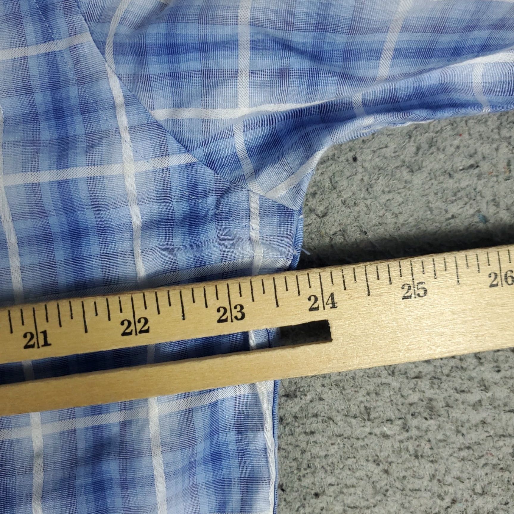 BUGATCHI Bugatchi Uomo Shirt Mens XL Blue Plaid Button-Up Long Sleeve Streetwear, Casual, Formal, Workwear Mens XL Blue Plaid Button-Up Shirt Size US XL / EU 56 / 4 - 5 Thumbnail