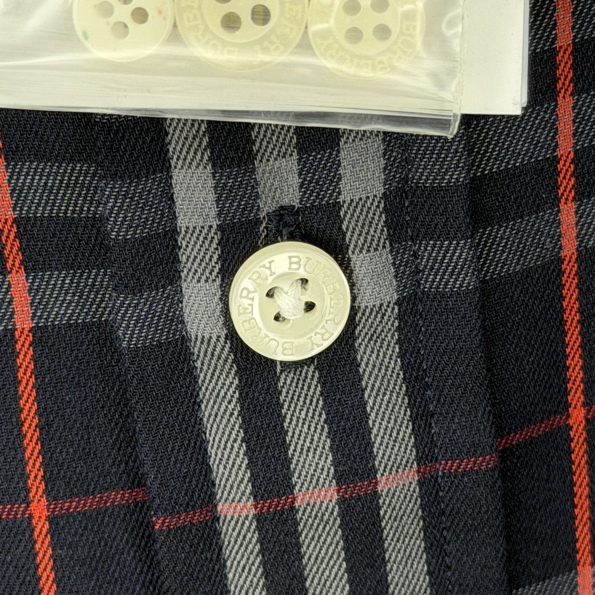 Burberry Burberry Nova Check Navy Checkered Shirt Button Up BRAND NEW Size US L / EU 52-54 / 3 - 9 Thumbnail