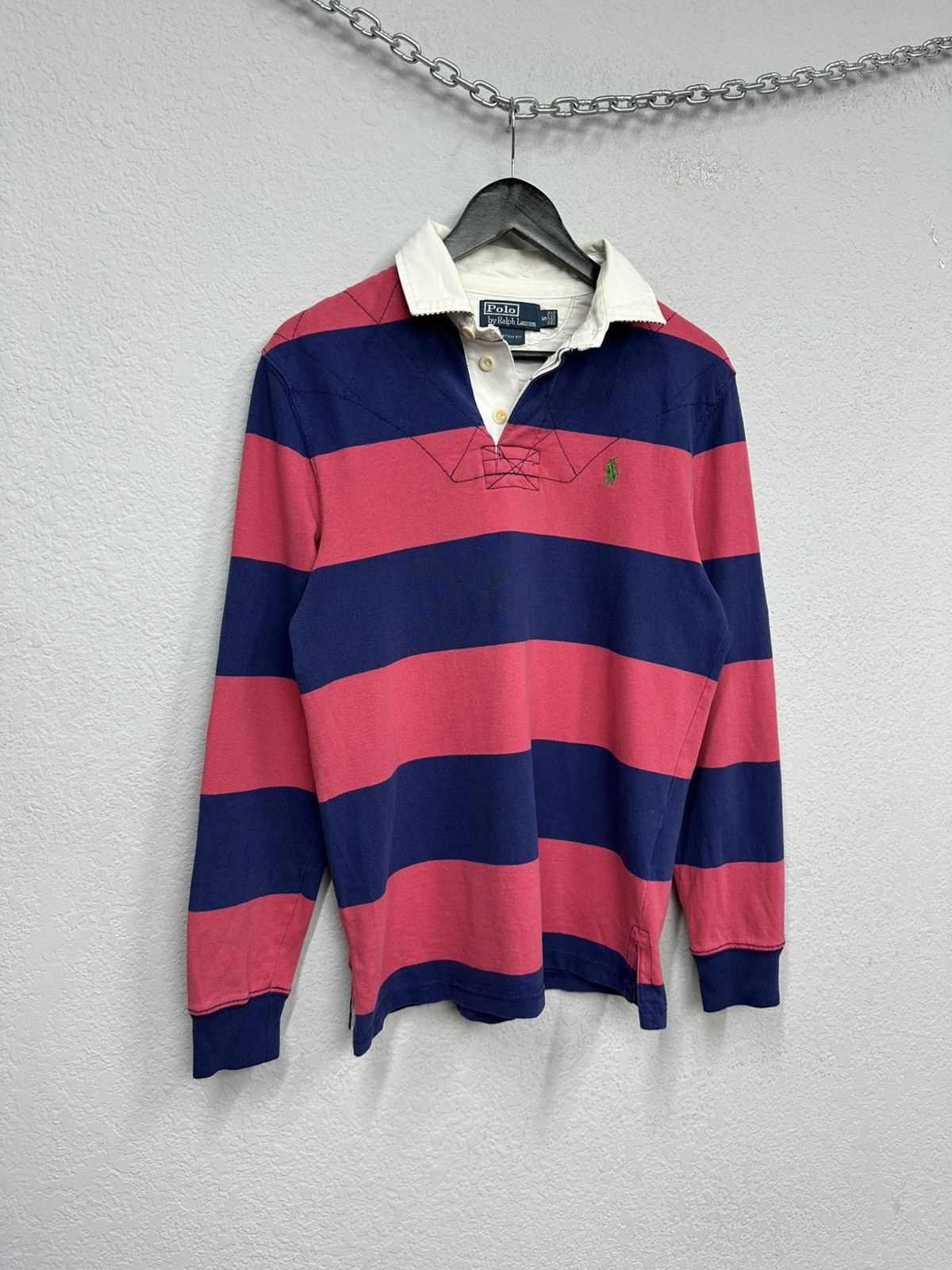 Polo Ralph Lauren Vintage Polo Ralph Lauren Rugby Polo Long Sleeve RRL Drake Size US S / EU 44-46 / 1 - 2 Thumbnail