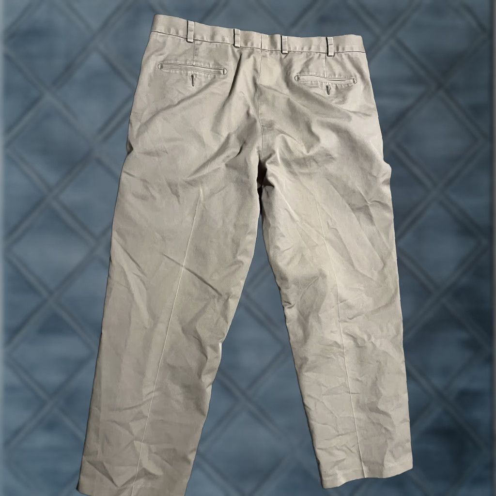 Nordstrom VINTAGE John W. Nordstrom Pleated Pants Size 40x31 Khaki Beige Cotton Polyester Tech-Smart Men Pants 40 Regular Inseam 31 Mens Size US 40 / EU 56 - 1 Thumbnail