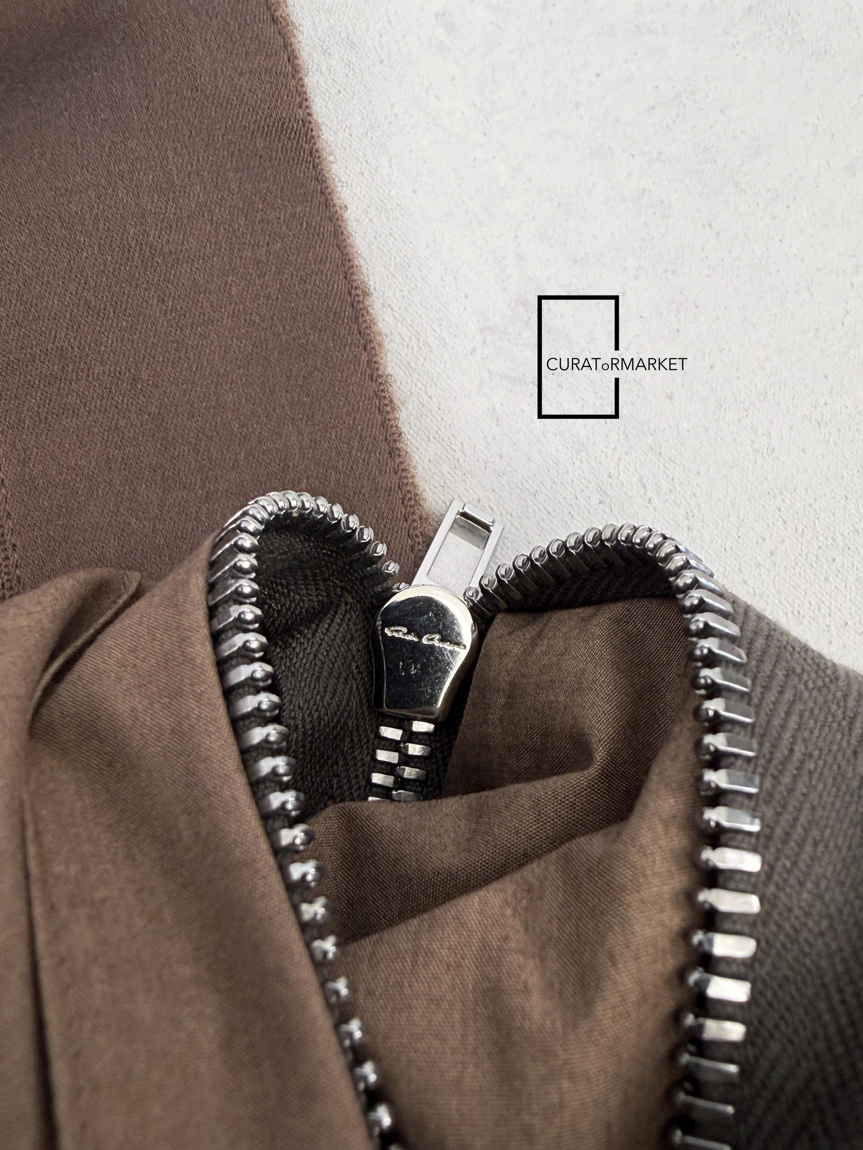 Rick Owens EU46 Lodenette Felt Wool Outershirt Fawn FW24 Porterville Size US S / EU 44-46 / 1 - 11 Thumbnail