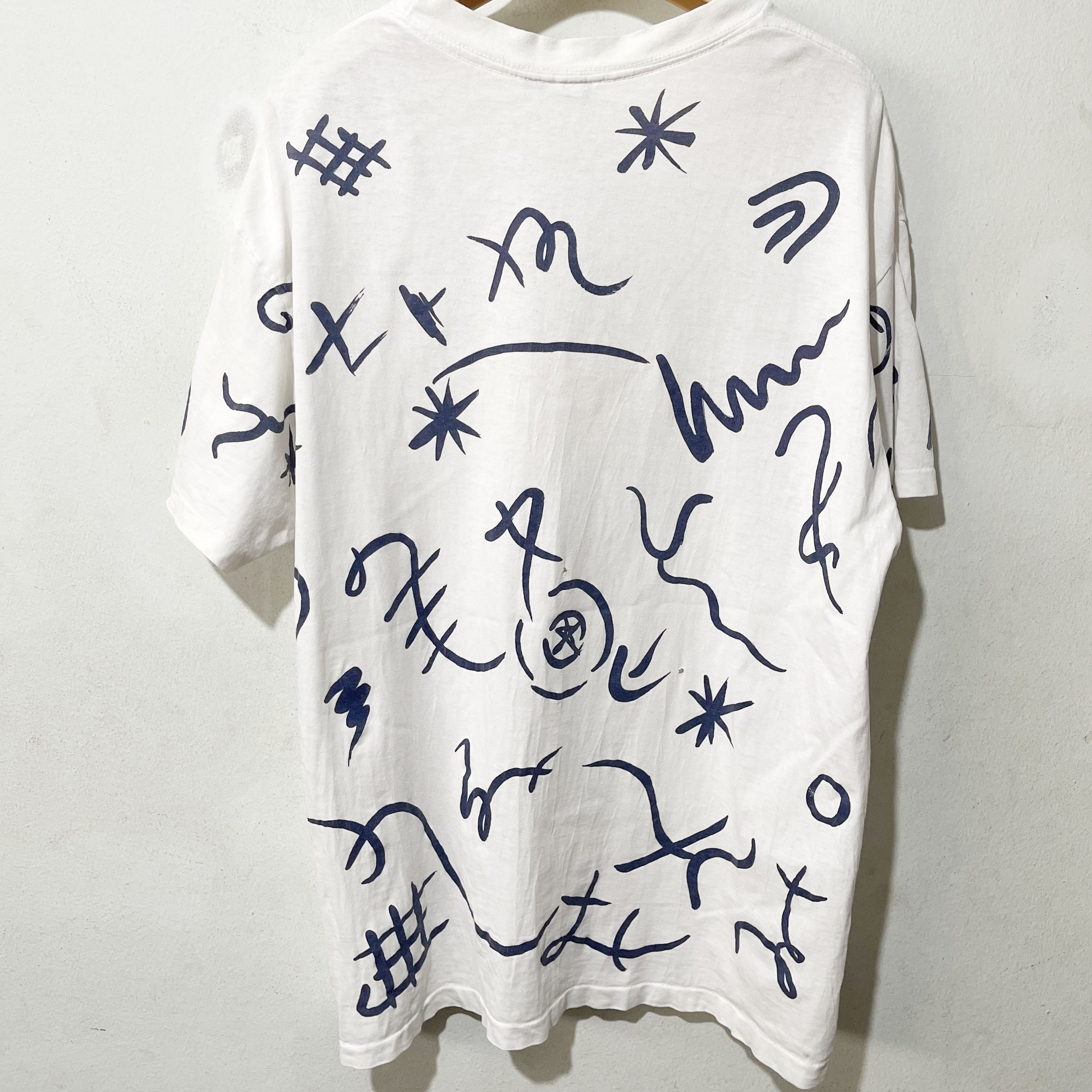 Vintage Vintage 90s Jacques Moret Abstract Art Shirt Size US L / EU 52-54 / 3 - 3 Thumbnail