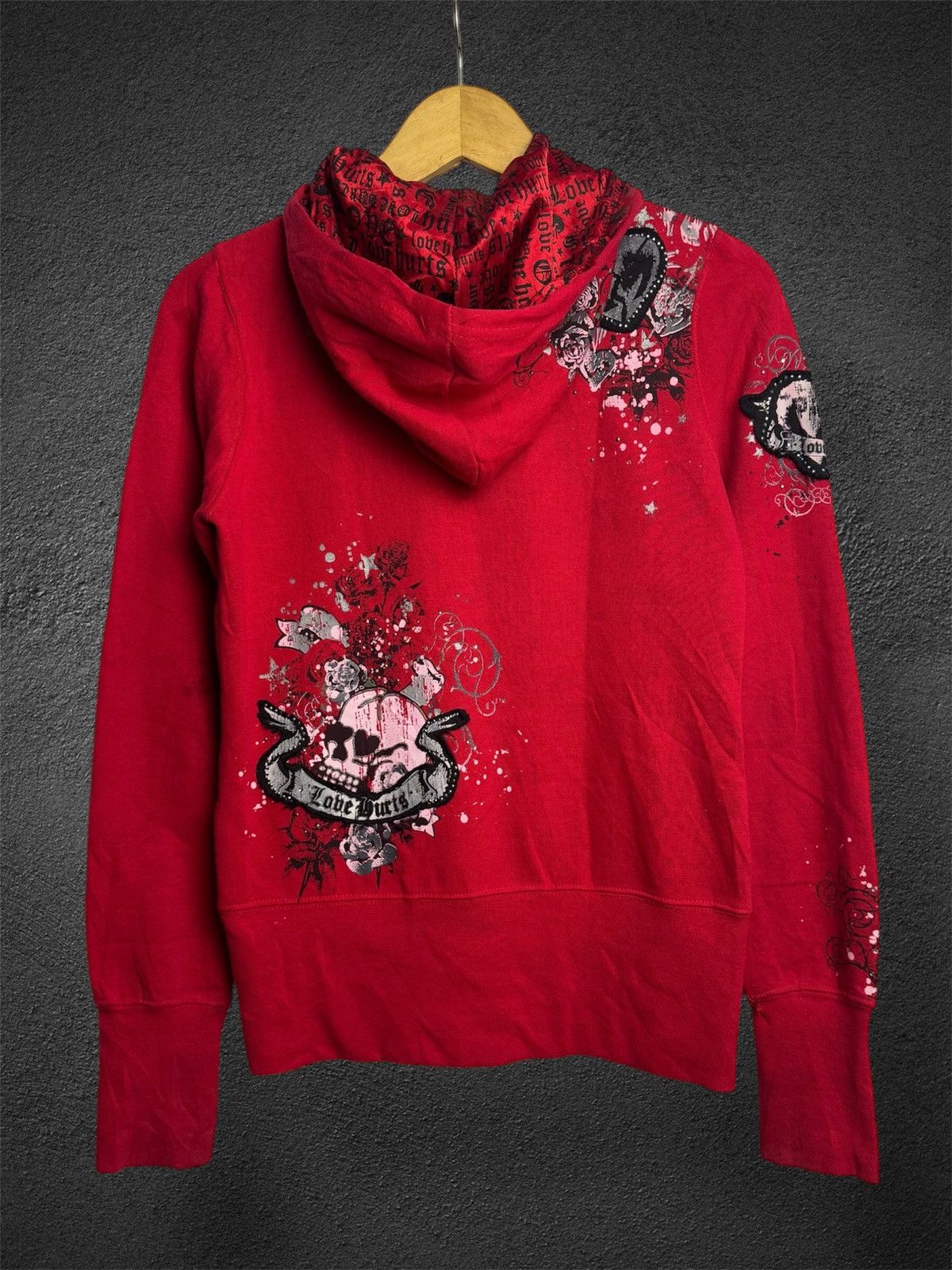 If Six Was Nine × Japanese Brand × Le Grande Bleu (L.G.B.) Gothic Japanese Skulls Hoodie Size US S / EU 44-46 / 1 - 2 Thumbnail