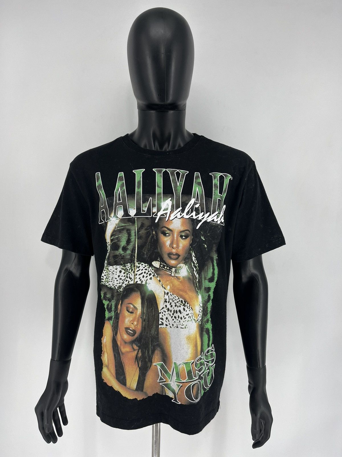 Band Tees × Rap Tees Vintage Aaliyah Graphic Big Logo Girl Rap band tee Size US L / EU 52-54 / 3 - 2 Thumbnail