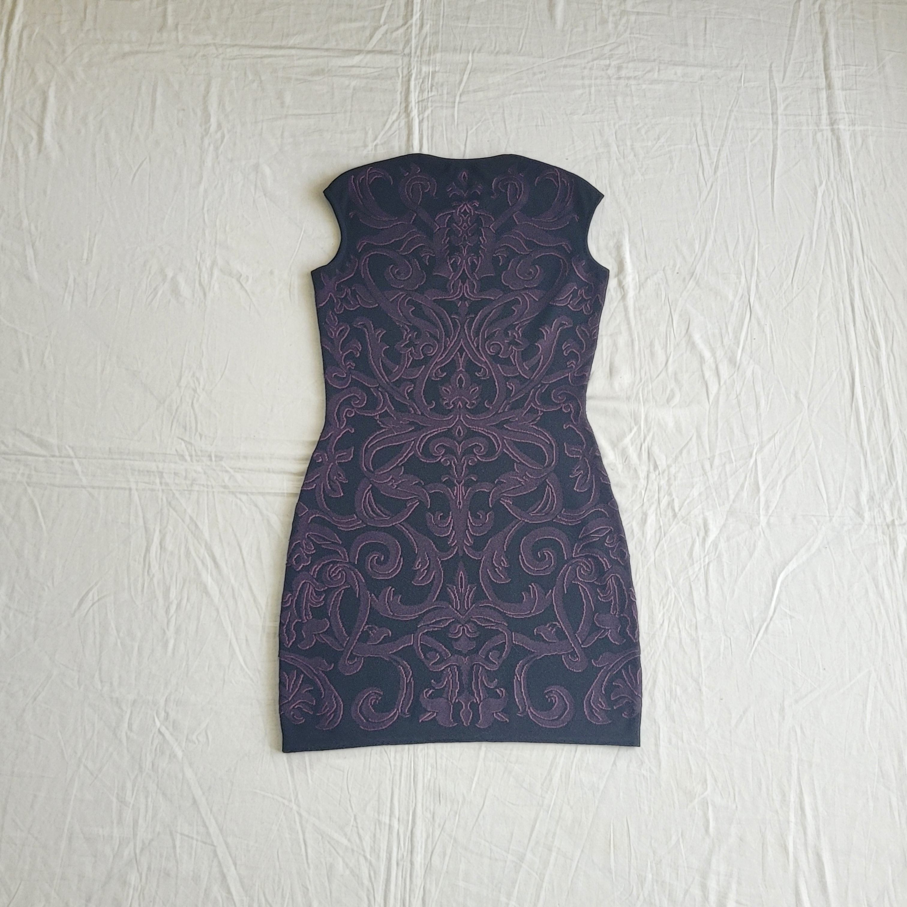 Alexander McQueen Alexander McQueen mainline silk-cashmere jaquard knit dress Size XL / US 12-14 / IT 48-50 - 5 Thumbnail