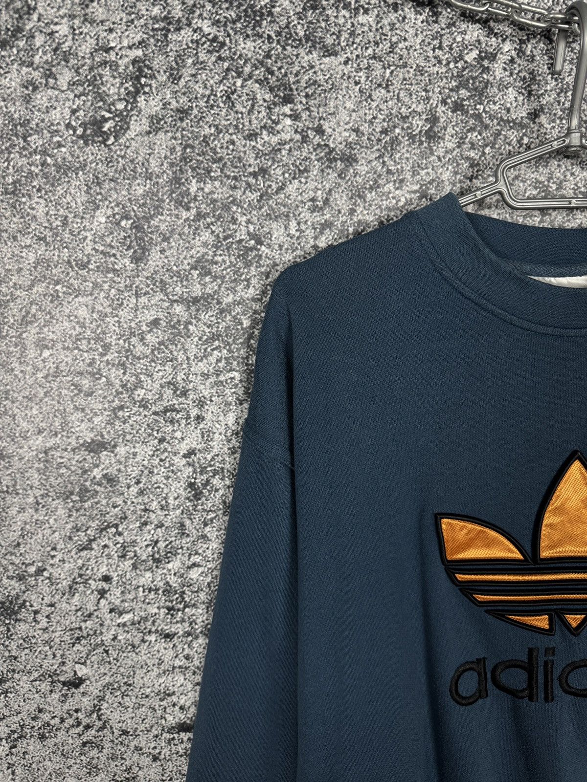 Adidas Vintage 90s Adidas Sweatshirt Big Trefoil Logo Retro Size L Size US L / EU 52-54 / 3 - 3 Thumbnail