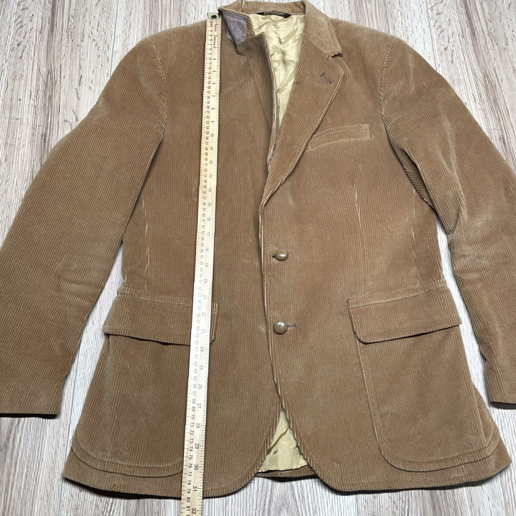 Vintage VINTAGE Mercury Men’s Corduroy Blazer Jacket 42 Regular Brown 1990s Mens Size 42R - 7 Thumbnail