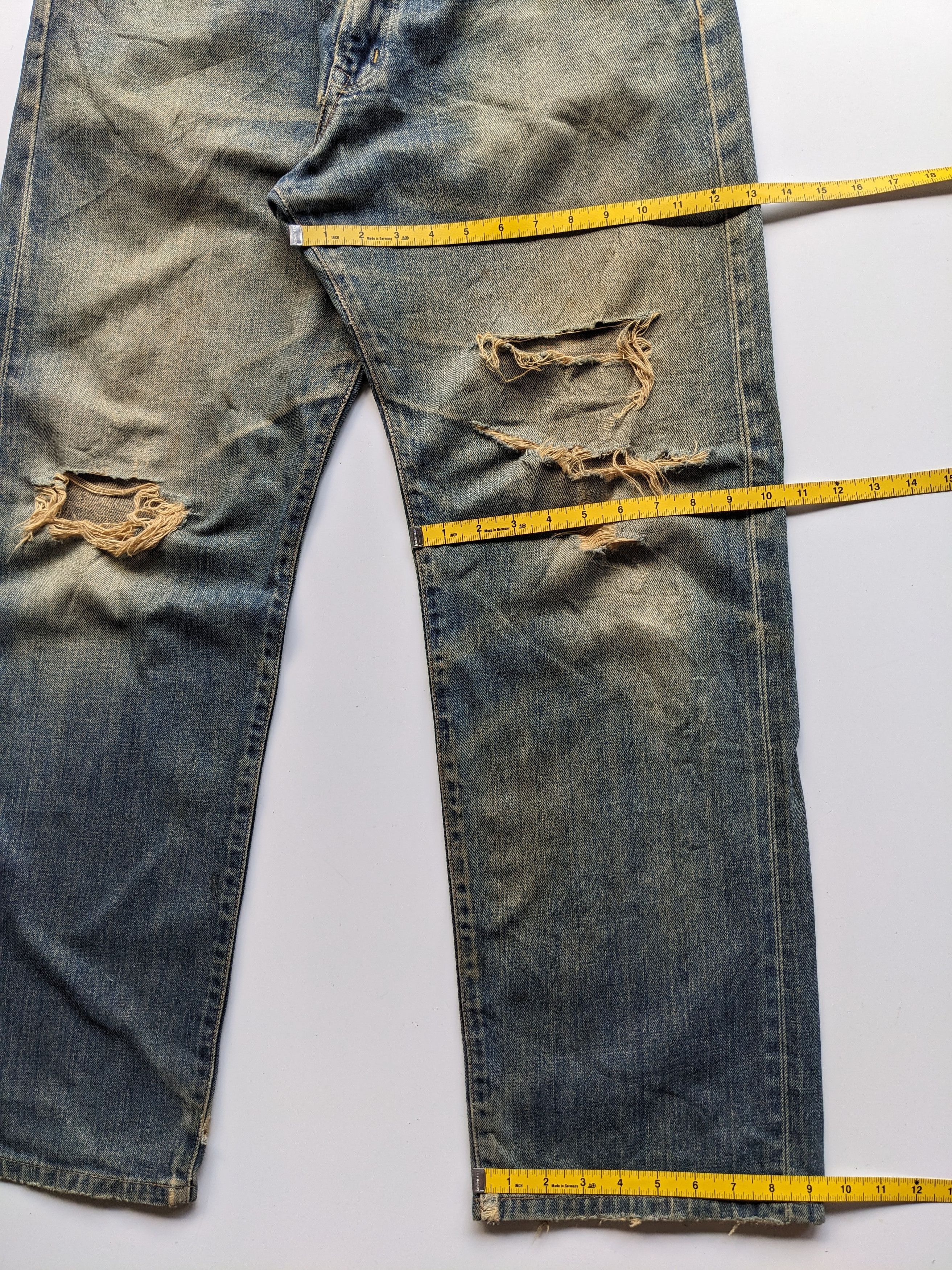 Edwin Vintage EDWIN 505X selvedge mudwash rusty distressed jeans Size US 35 - 7 Thumbnail