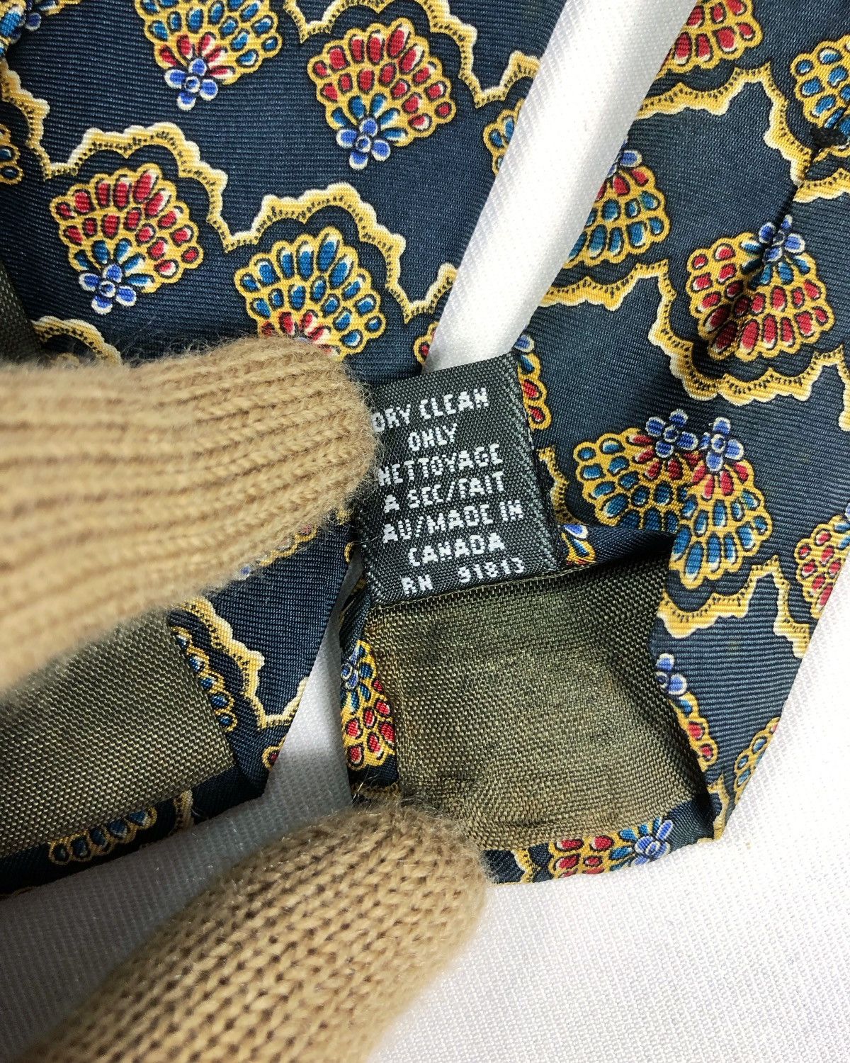 Christian Dior Monsieur Rare Vintage Christian Dior Cravate Silk Tie Made in Canada Size ONE SIZE - 7 Thumbnail