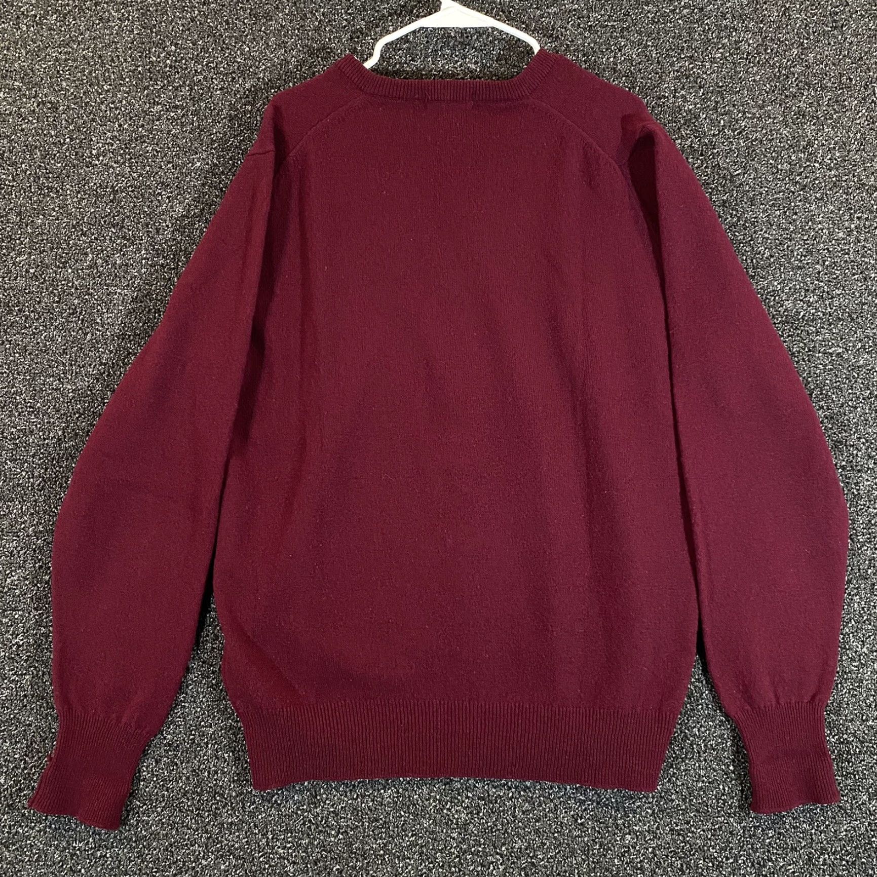 Vintage VINTAGE LL BEAN Sweater Mens XL Red Burgundy Lambs Wool Knit Pullover Jumper Grandpa L/S Size US XL / EU 56 / 4 - 5 Thumbnail