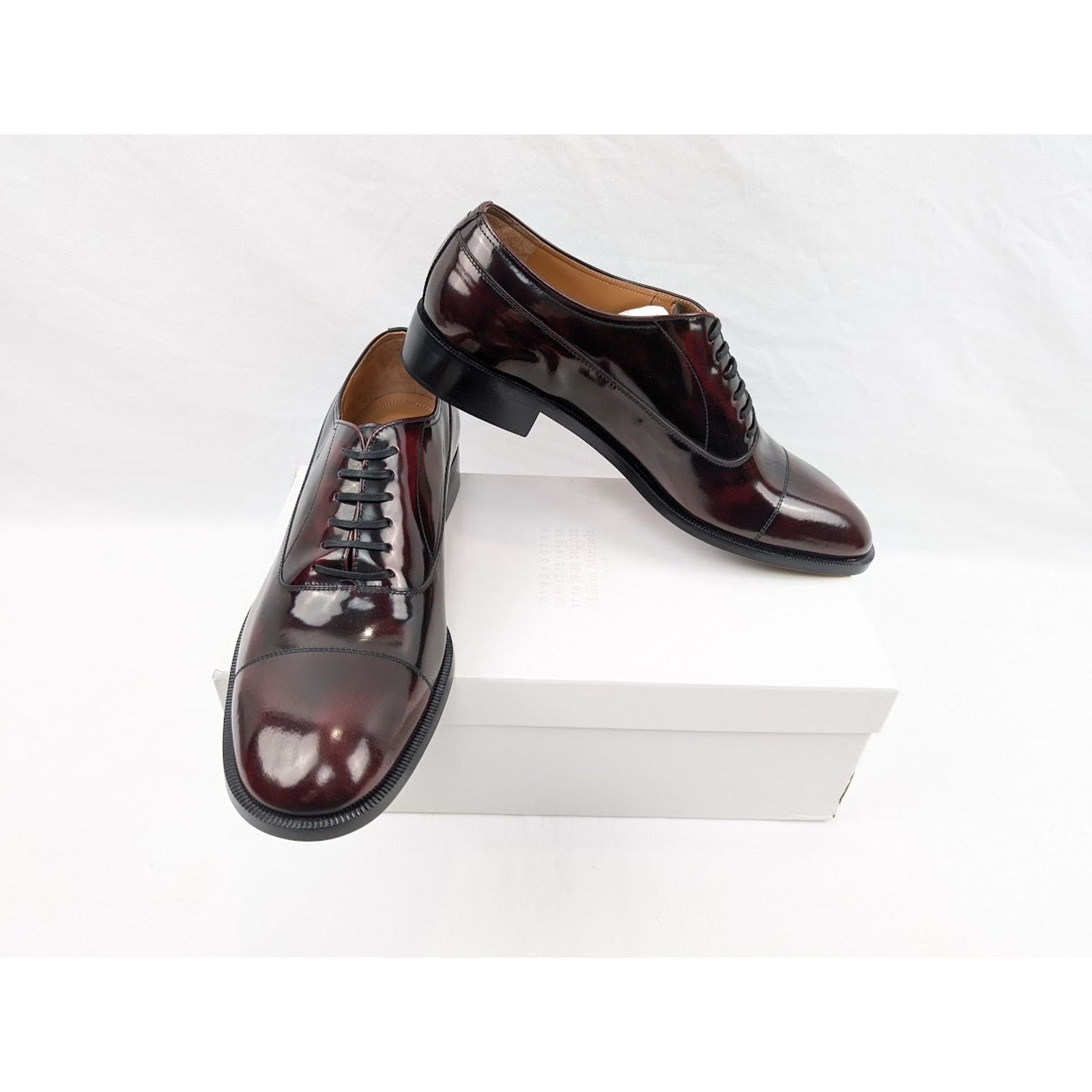 Maison Margiela o1rshd1 Q:2 / Lace-Up Derby Shoes in Bordeaux Size US 13 / EU 46 - 17 Thumbnail