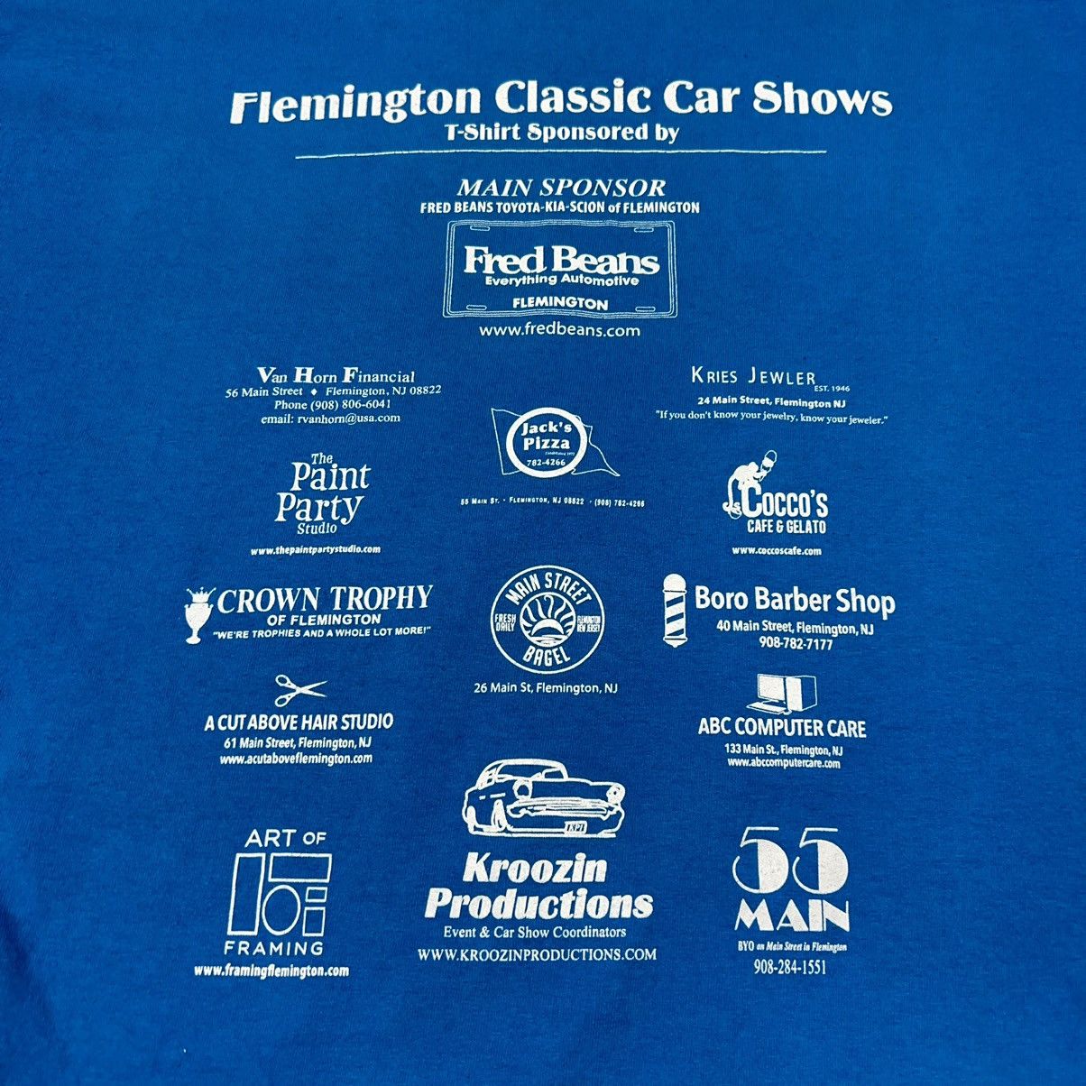 Gildan × Vintage Car Tee Shirt Blue Hot Rod Classic Show NJ Custom Auto Y2K Size US XL / EU 56 / 4 - 10 Thumbnail