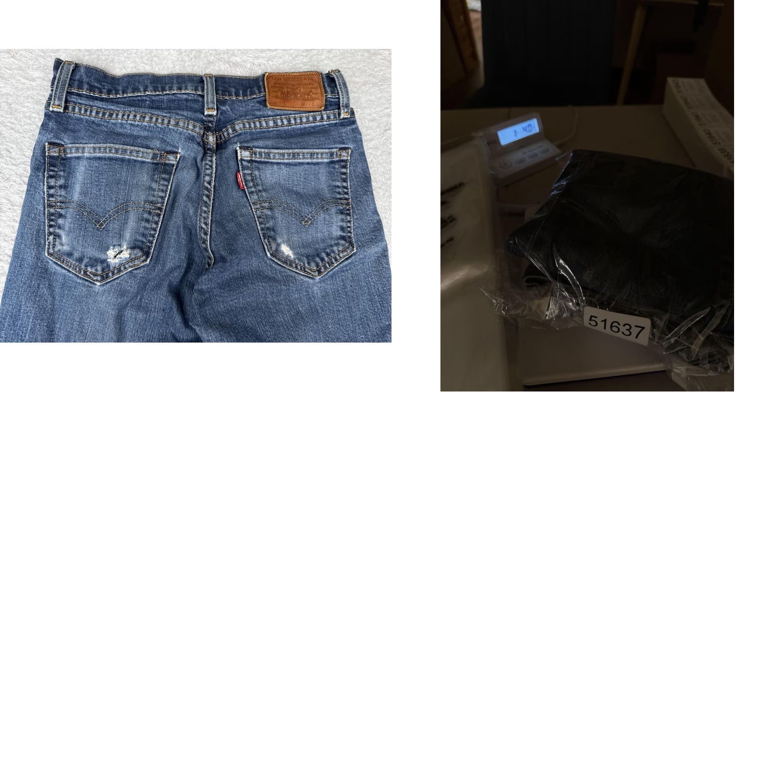 Levi's Levi's 511 Jeans Mens 29x30 Slim Fit Distressed Blue Denim Stretch 5-Pocket Zip Fly Casual Modern Adult Mens Size US 29 - 11 Thumbnail