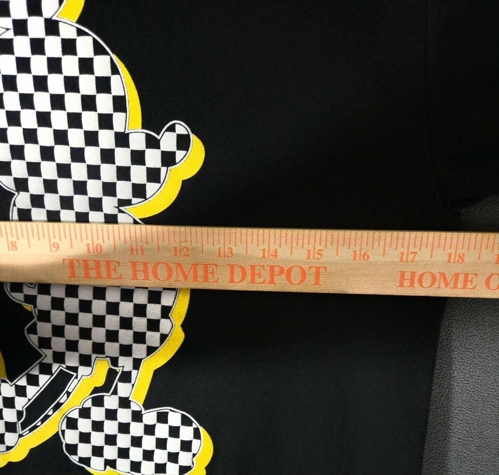 Other Disney Mickey Mouse Checkerboard Graphic Tee Black Shirt M#4 Size ONE SIZE - 2 Thumbnail