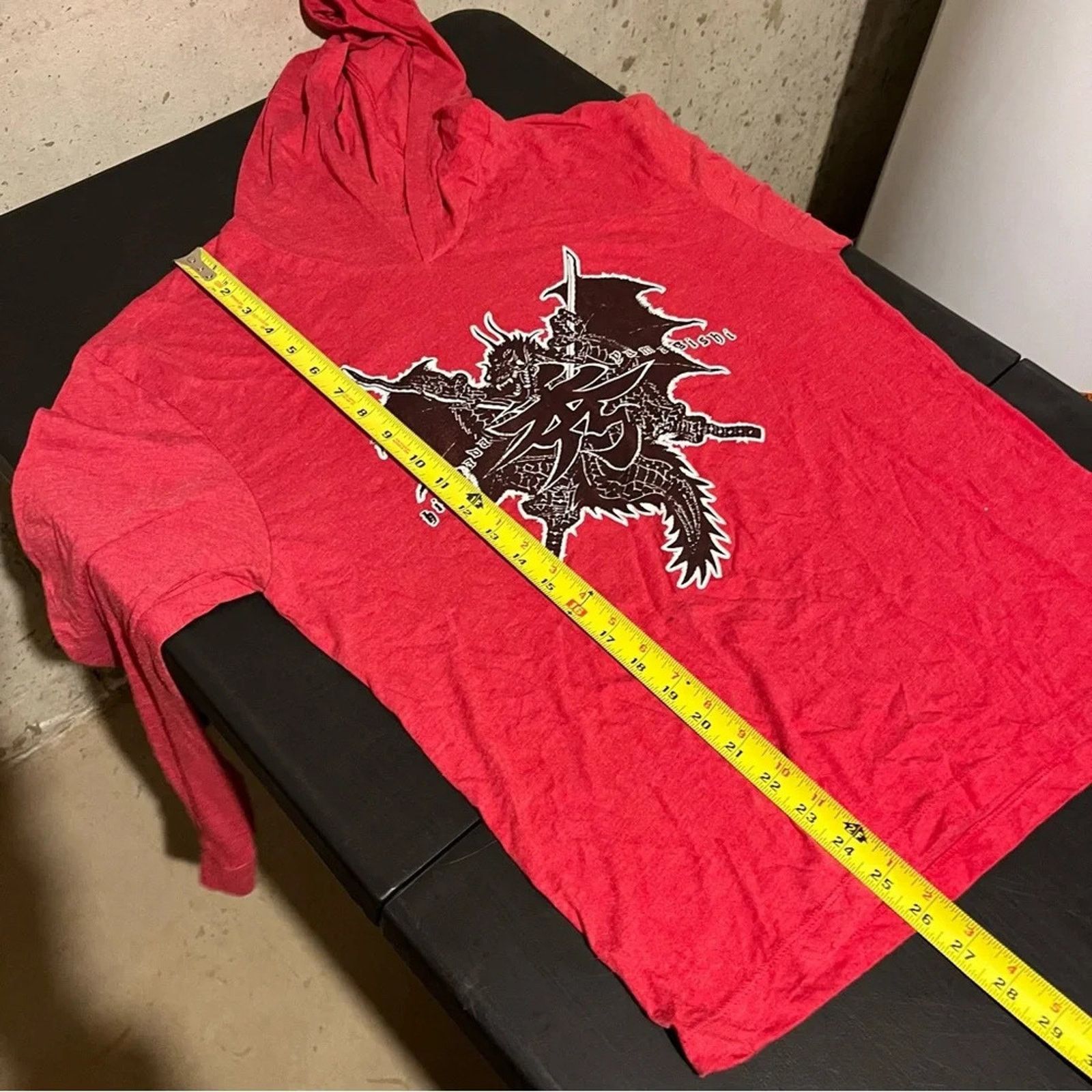 Other HIDETADA YAMAGISHI Red Hooded Long Sleeve Shirt Sz M Dragon Size US M / EU 48-50 / 2 - 7 Thumbnail