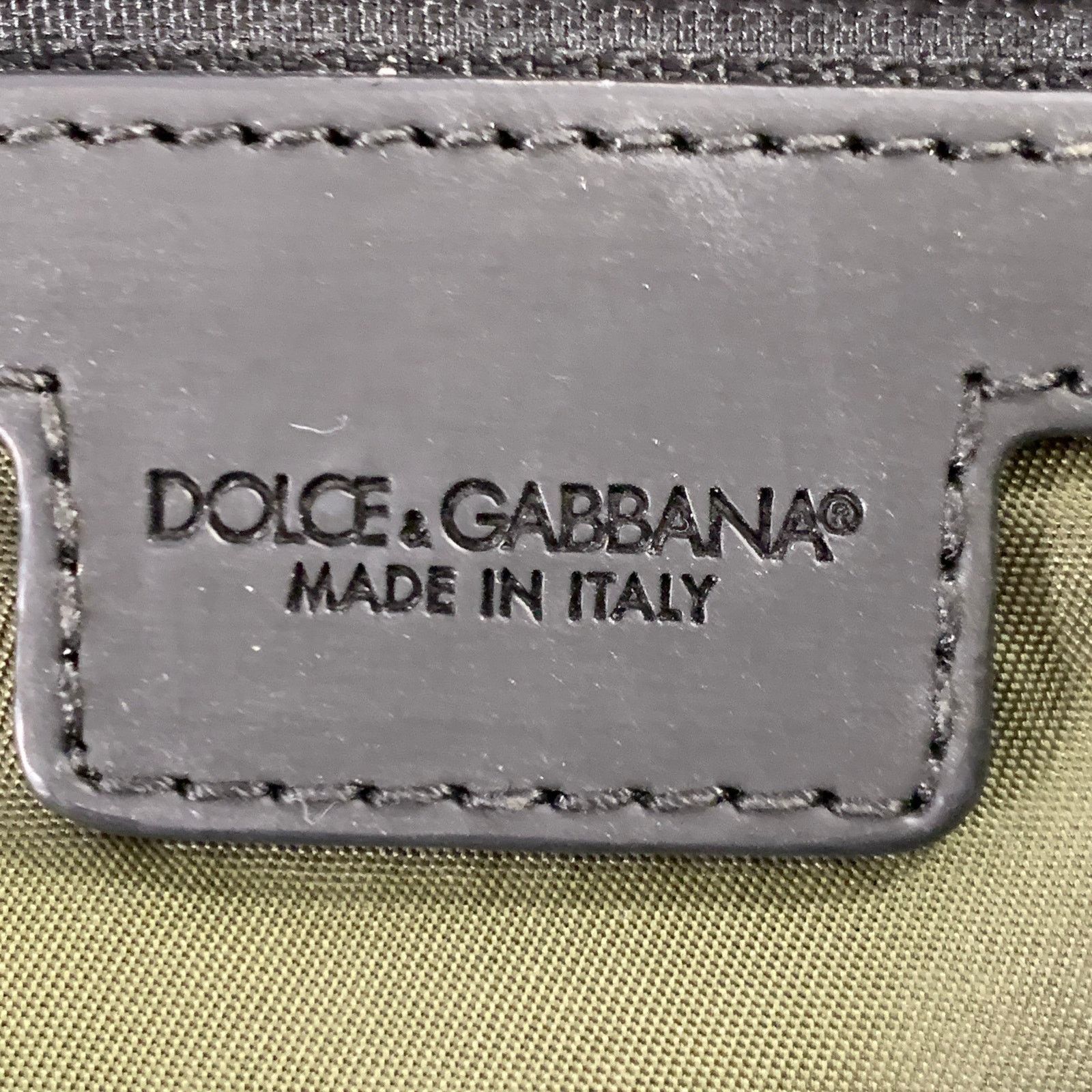 Dolce & Gabbana Grey Metallic Reflective Canvas Zip Waist Bag Size ONE SIZE - 6 Thumbnail