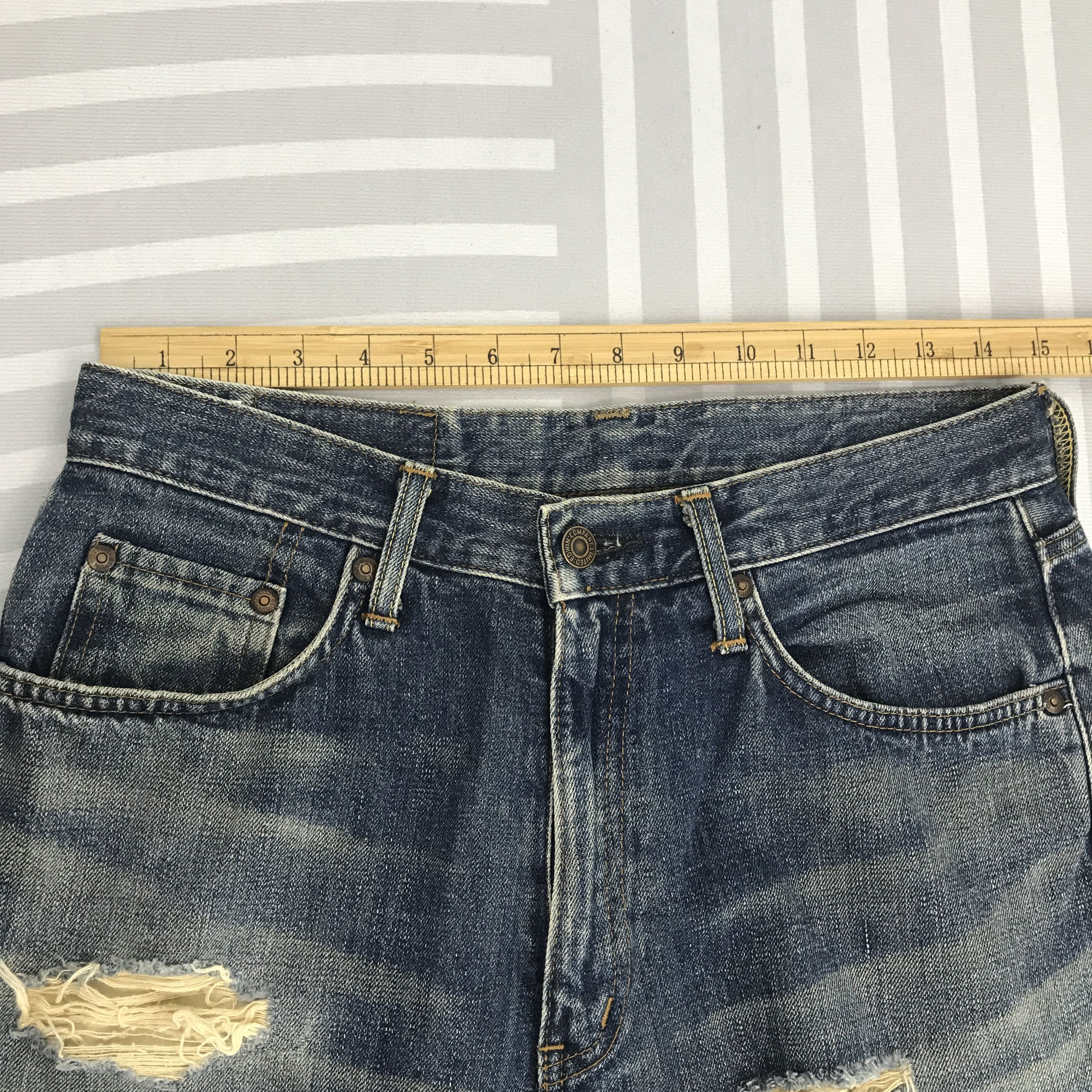 Edwin × Vintage Vintage Edwin Japan Distressed Denim jeans pants Size US 30 / EU 46 - 7 Thumbnail