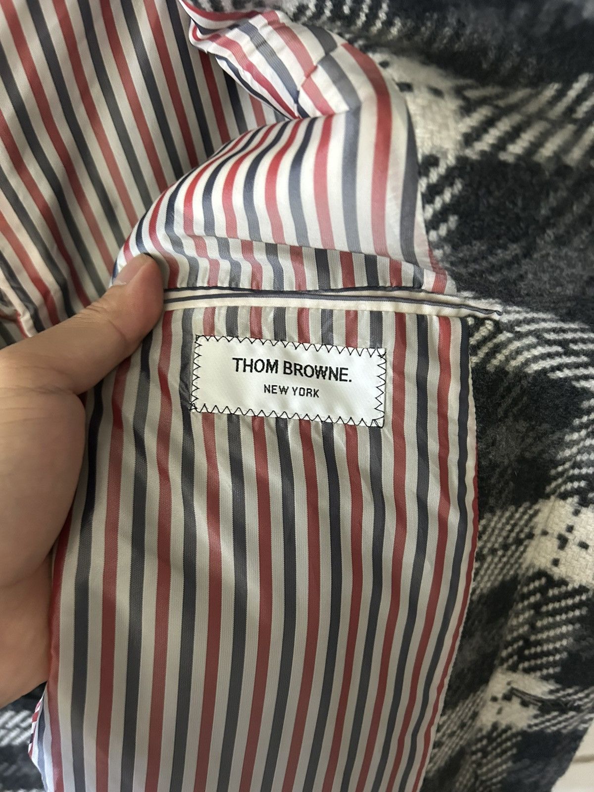 Thom Browne Thom Browne Cashmere Plaid Coat (sz3) Size US L / EU 52-54 / 3 - 6 Thumbnail