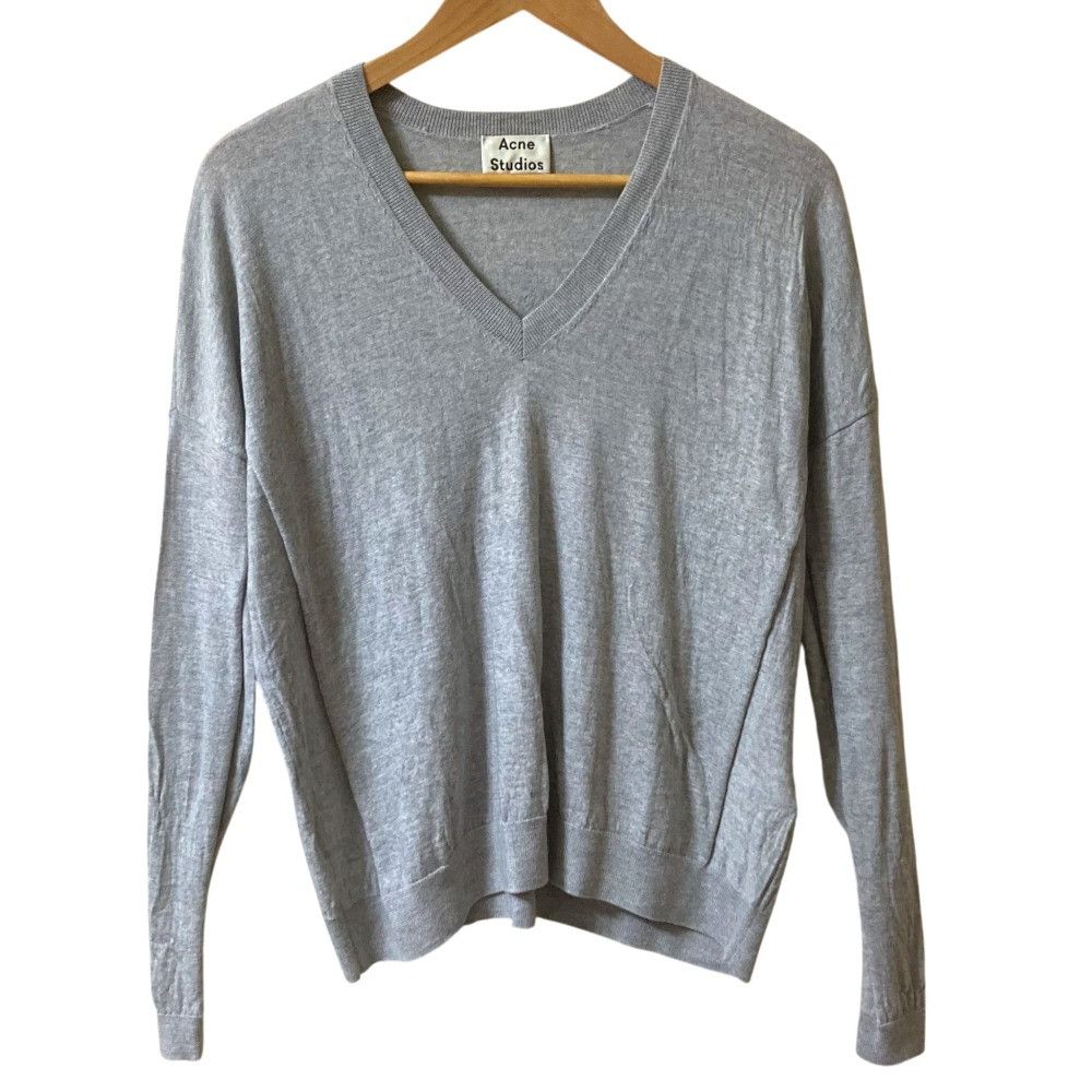 Acne Studios Acne Studios Acne Studios V-Neck Knit Sweater Others Tops DUTY FREE for USA Size ONE SIZE - 1 Thumbnail