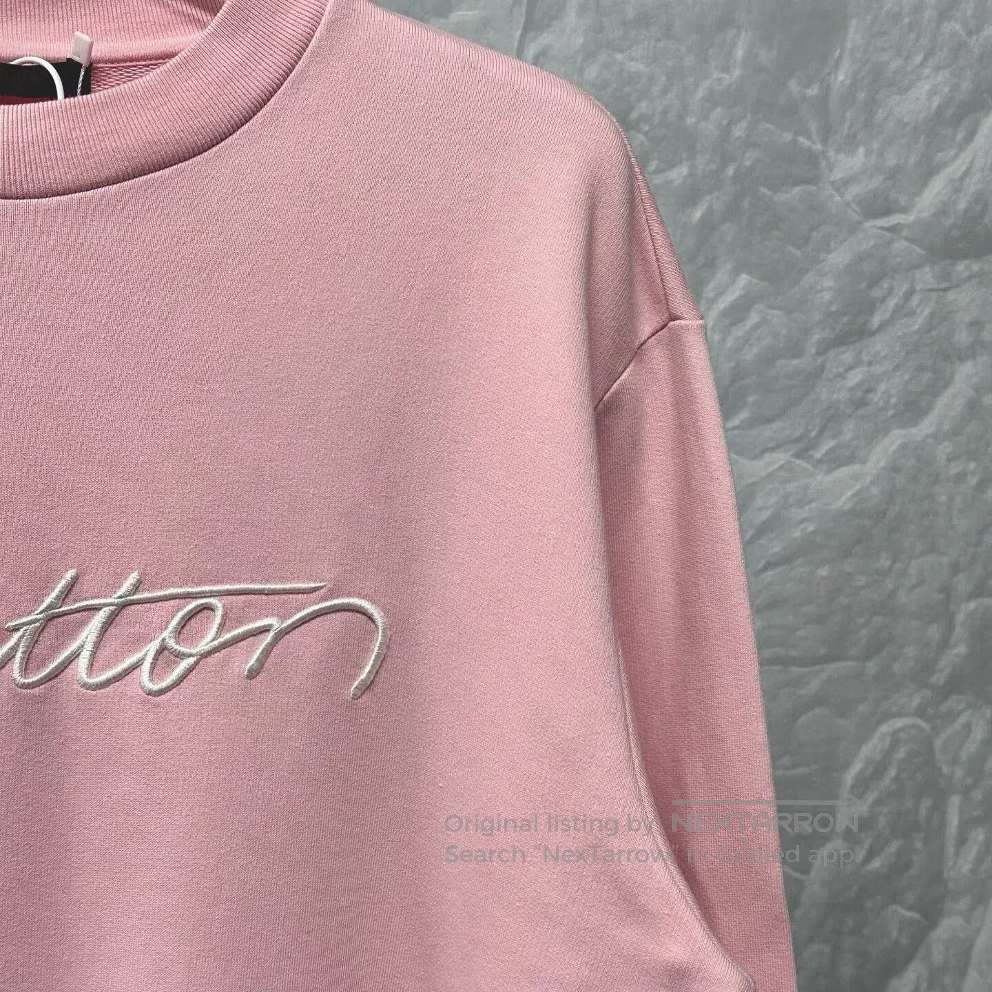 Louis Vuitton louis vuitton pink embroidered sweatshirt size M. Size M / US 6-8 / IT 42-44 - 3 Thumbnail