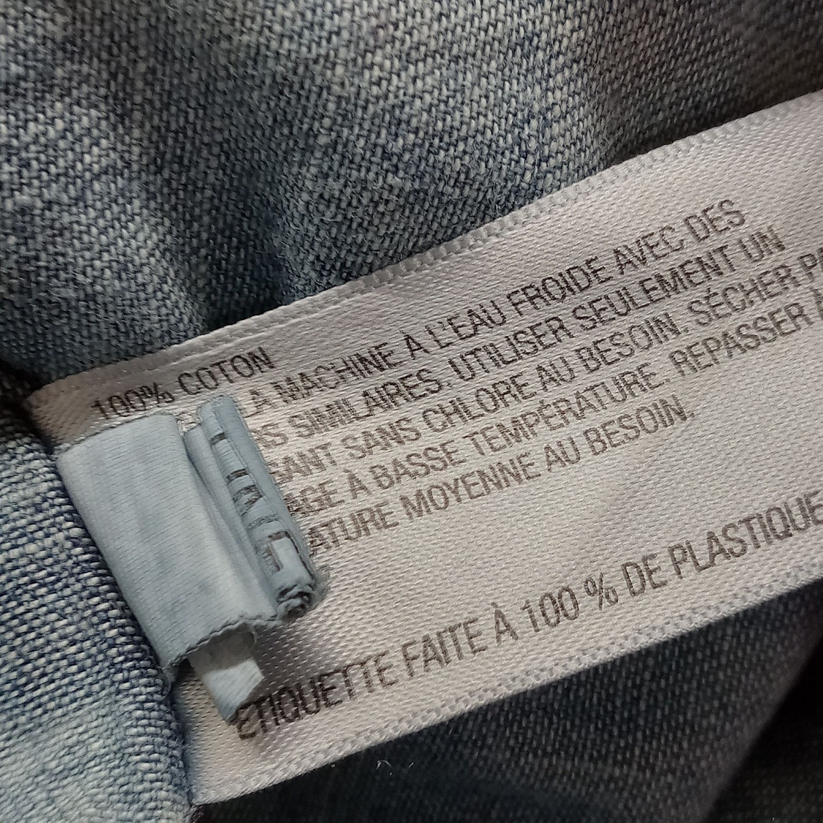 Merona Merona Chambray Denim Shirt XS Women's Long Sleeve Cotton Size XS / US 0-2 / IT 36-38 - 5 Thumbnail