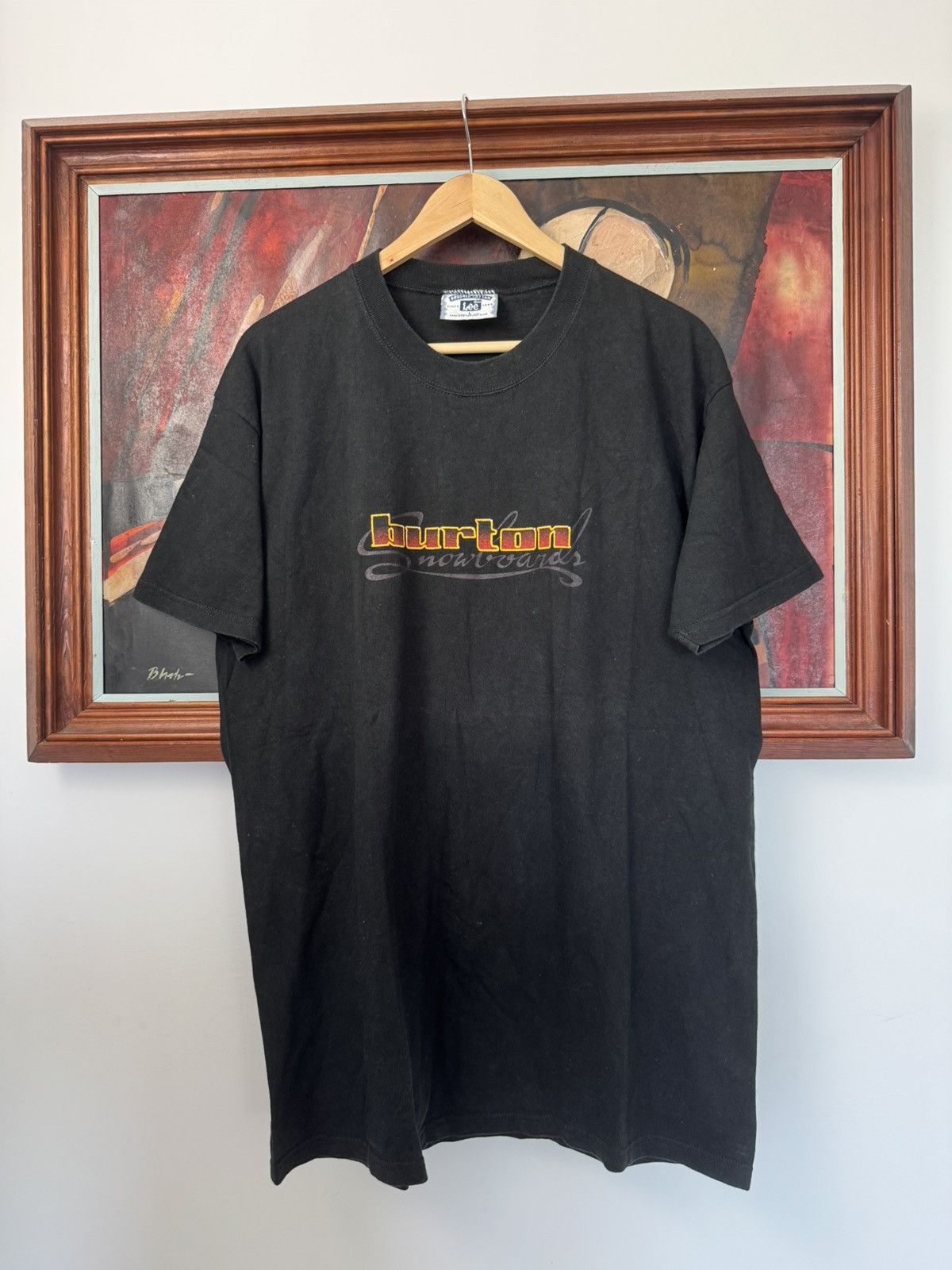 Burton Vintage 90s Burton Snowboard Logo Graphic Tee USA Skate Size US L / EU 52-54 / 3 - 1 Thumbnail