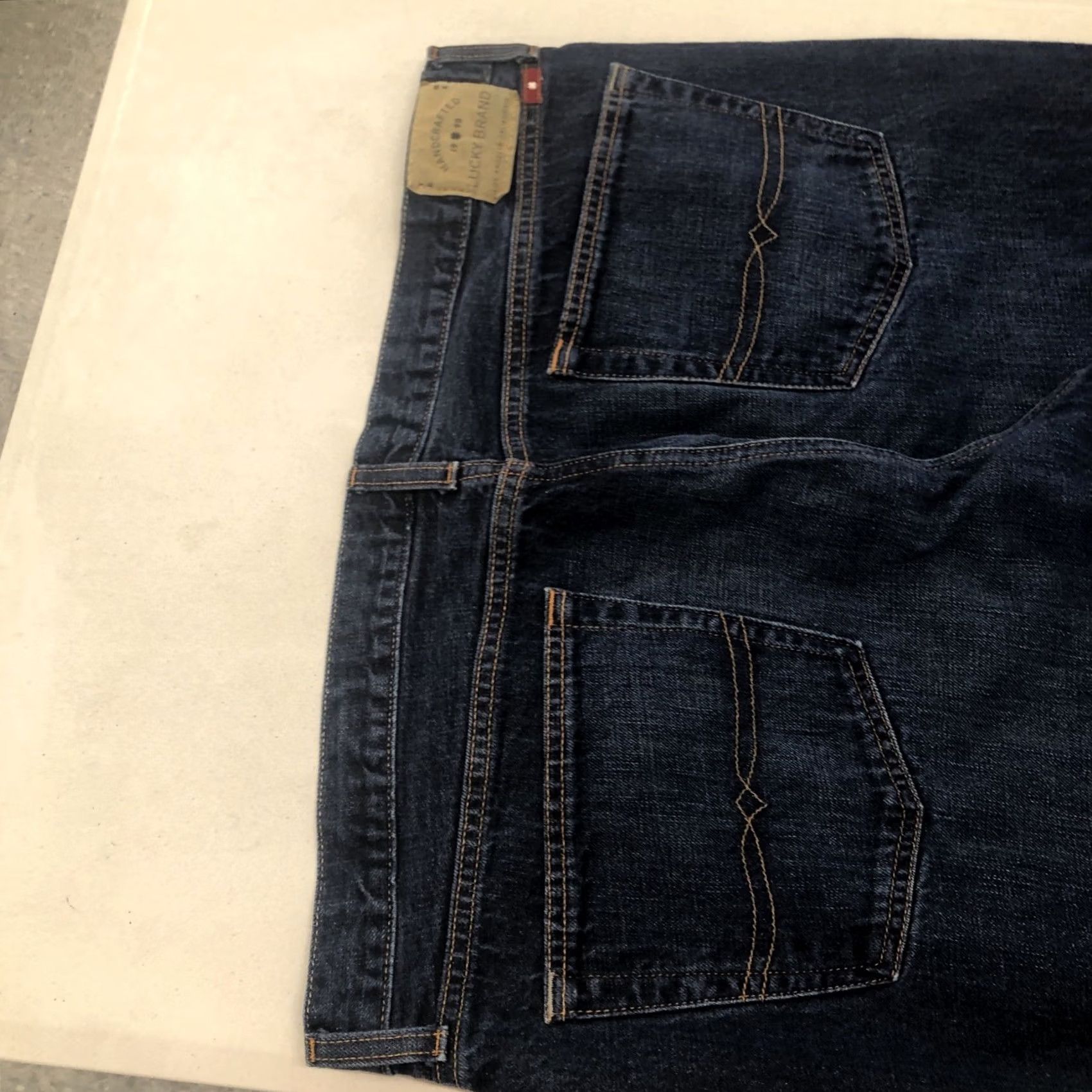 Lucky Brand Lucky Brand 429 Classic Straight Jeans Men 40x30 Blue Dark Wash Denim Logo 5-Pocket USA Jeans Size US 40 / EU 56 - 7 Thumbnail